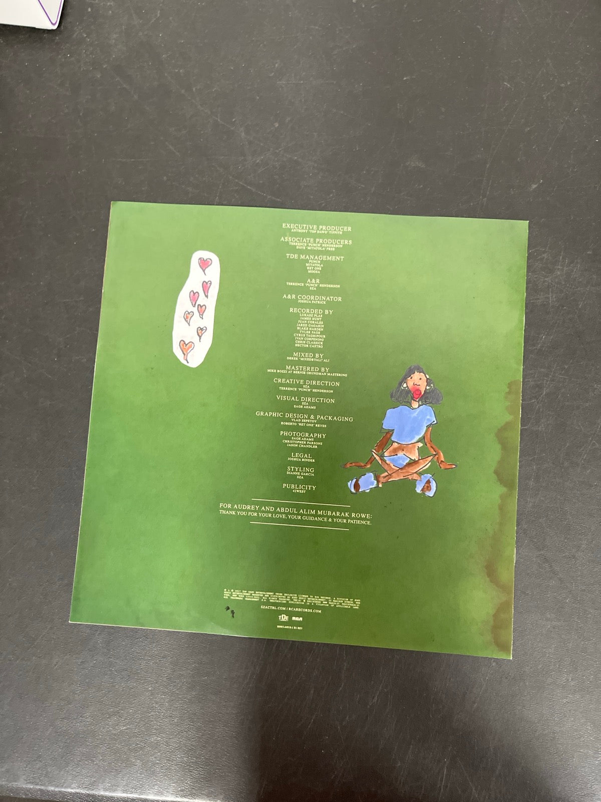 MISC_4 - SZA - Ctrl LE Translucent Green Vinyl USED NOT TESTED
