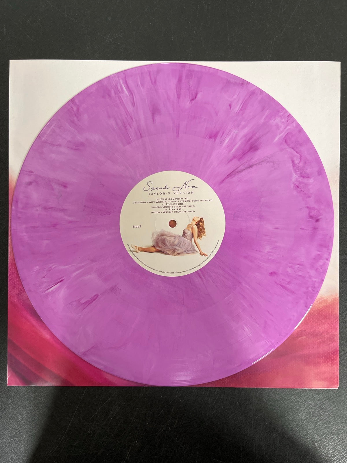 MISC_4 - Taylor Swift - Speak Now Taylor's Version LE Lilac Marble Vinyl USED NOT TESTED