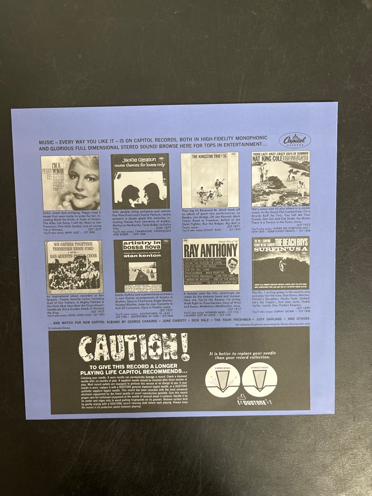 MISC_4 - The Beatles - Meet The Beatles! 180gm Blue Vinyl USED NOT TESTED