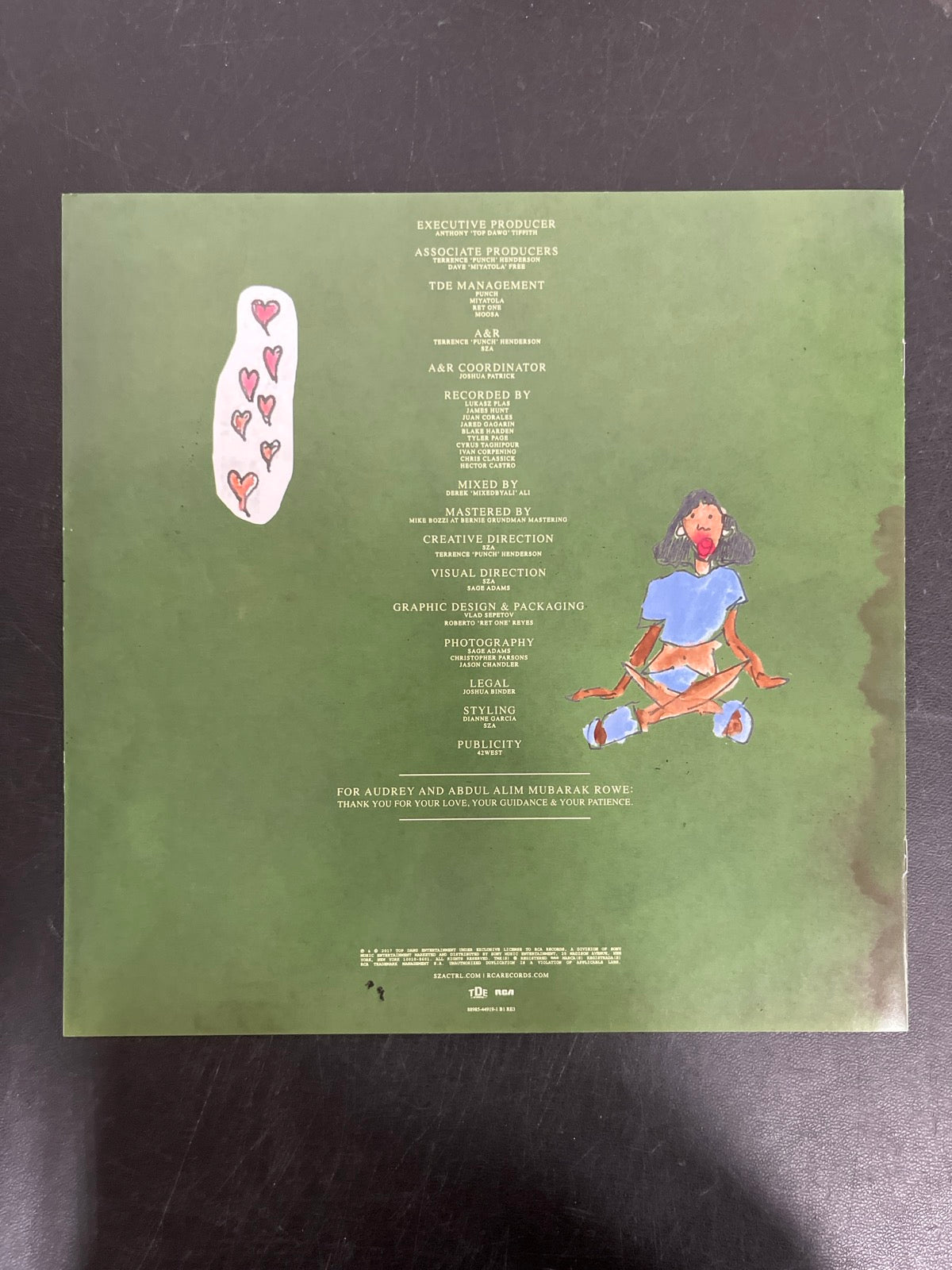 MISC_4 - SZA - Ctrl LE Translucent Green Vinyl USED NOT TESTED