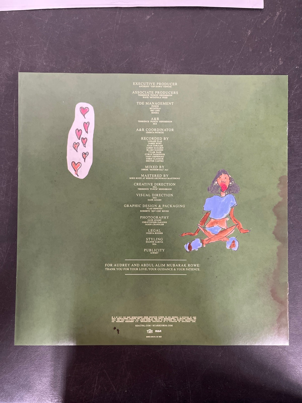 MISC_4 - SZA - Ctrl LE Translucent Green Vinyl USED NOT TESTED