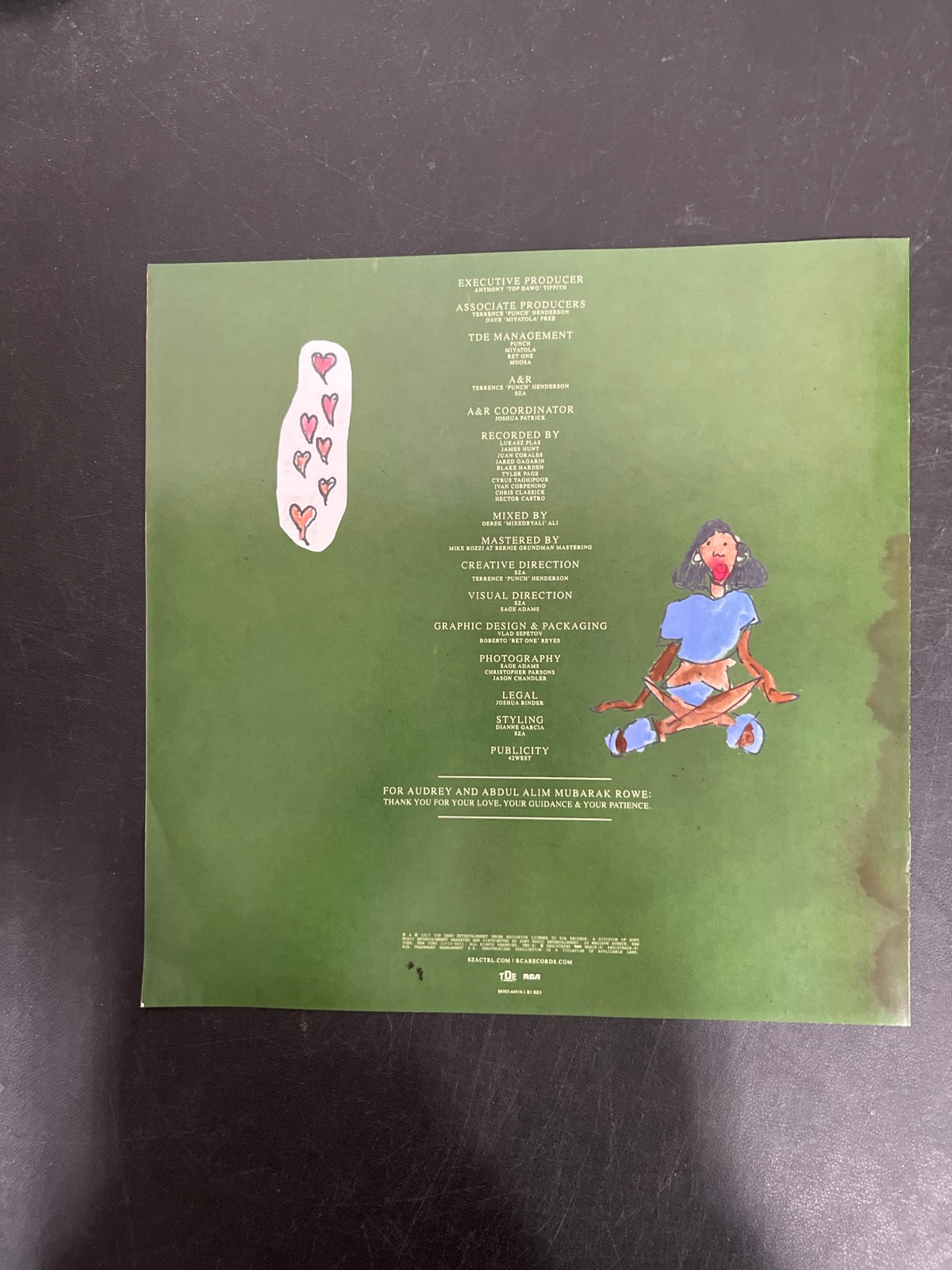 MISC_4 - SZA - Ctrl LE Translucent Green Vinyl USED NOT TESTED