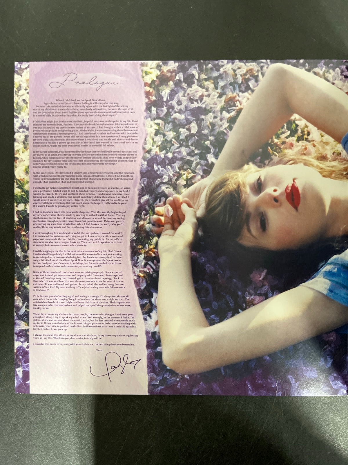MISC_5 - Taylor Swift - Speak Now Taylor's Version LE Lilac Marble Vinyl USED NOT TESTED