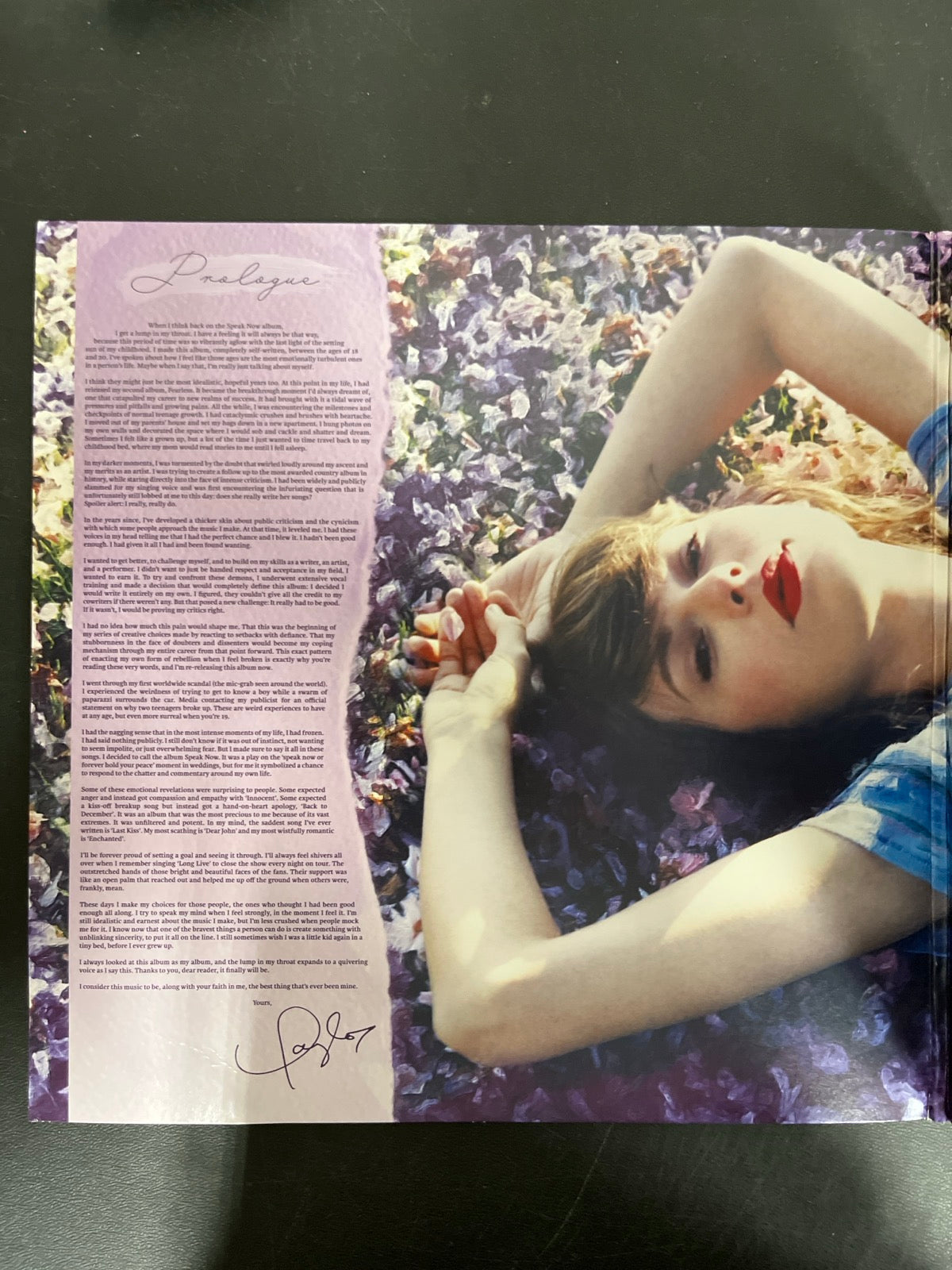 MISC_5 - Taylor Swift - Speak Now Taylor's Version LE Lilac Marble Vinyl USED NOT TESTED