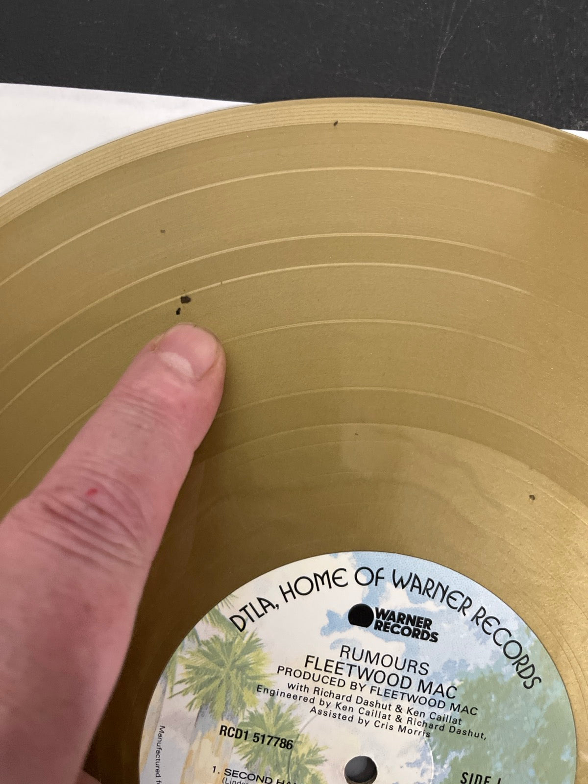 MISC_5 - Fleetwood Mac - Rumours LE Gold Remastered Vinyl USED NOT TESTED