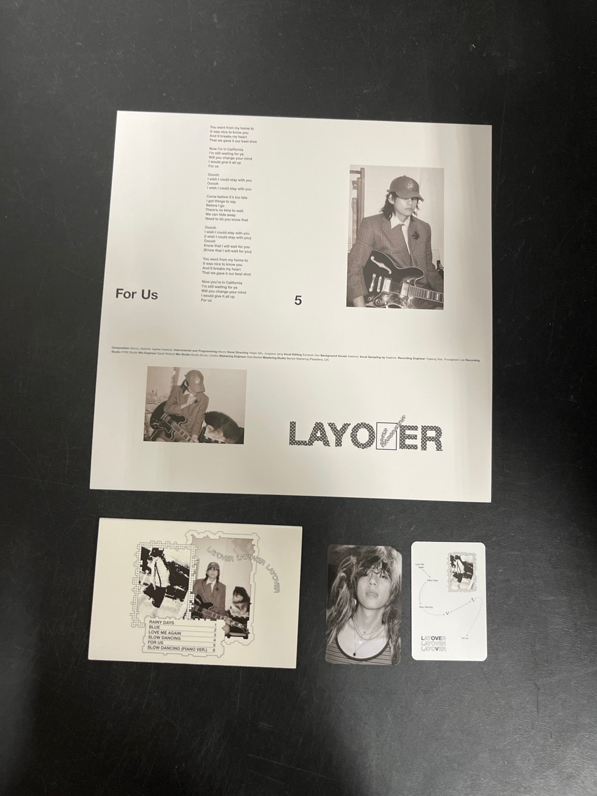 MISC_6 - V (BTS) - Layover LE Gray Vinyl USED NOT TESTED