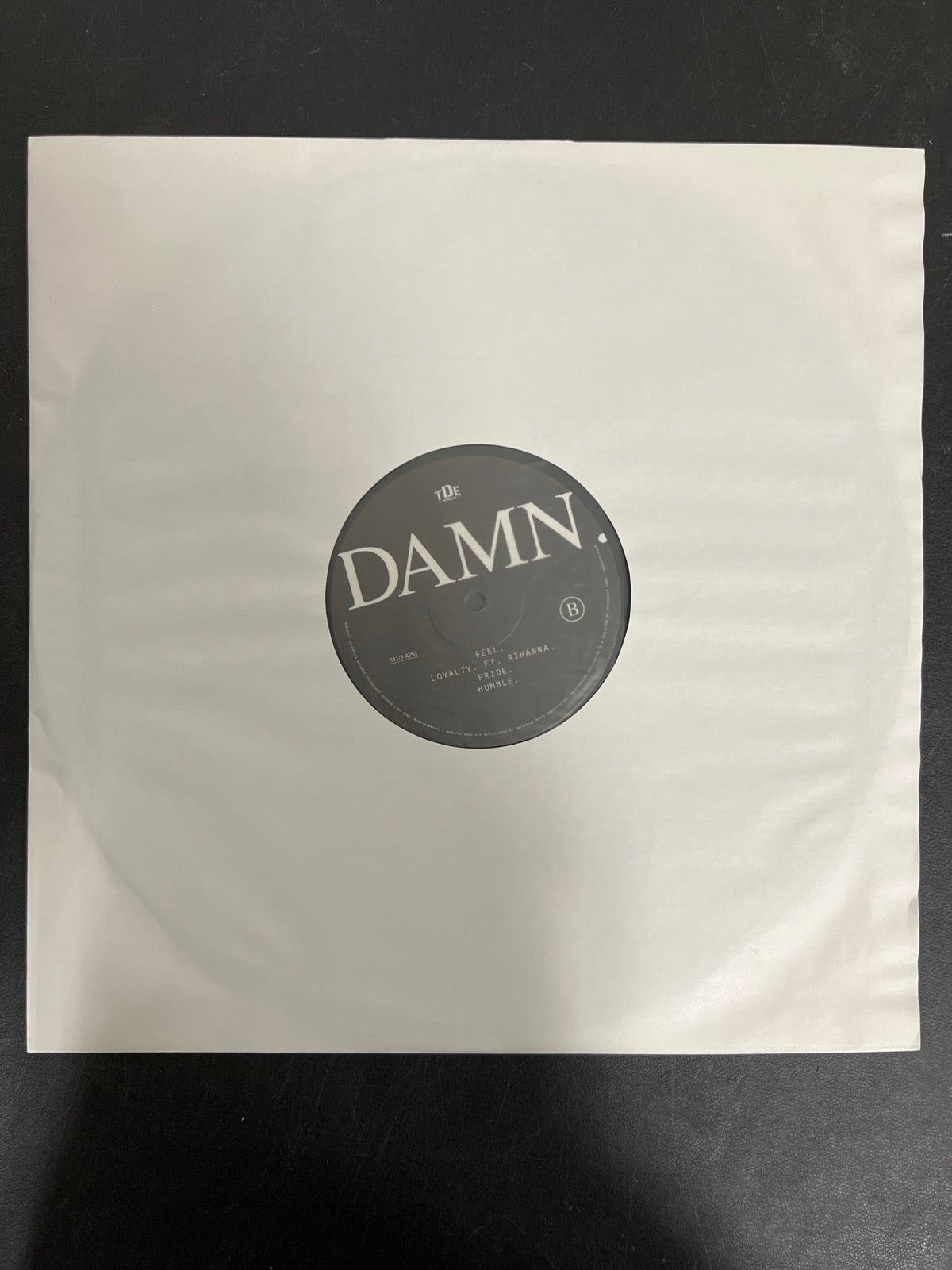 SLEEVE_1B - Kendrick Lamar - DAMN. LE 180gm Green Vinyl USED NOT TESTED