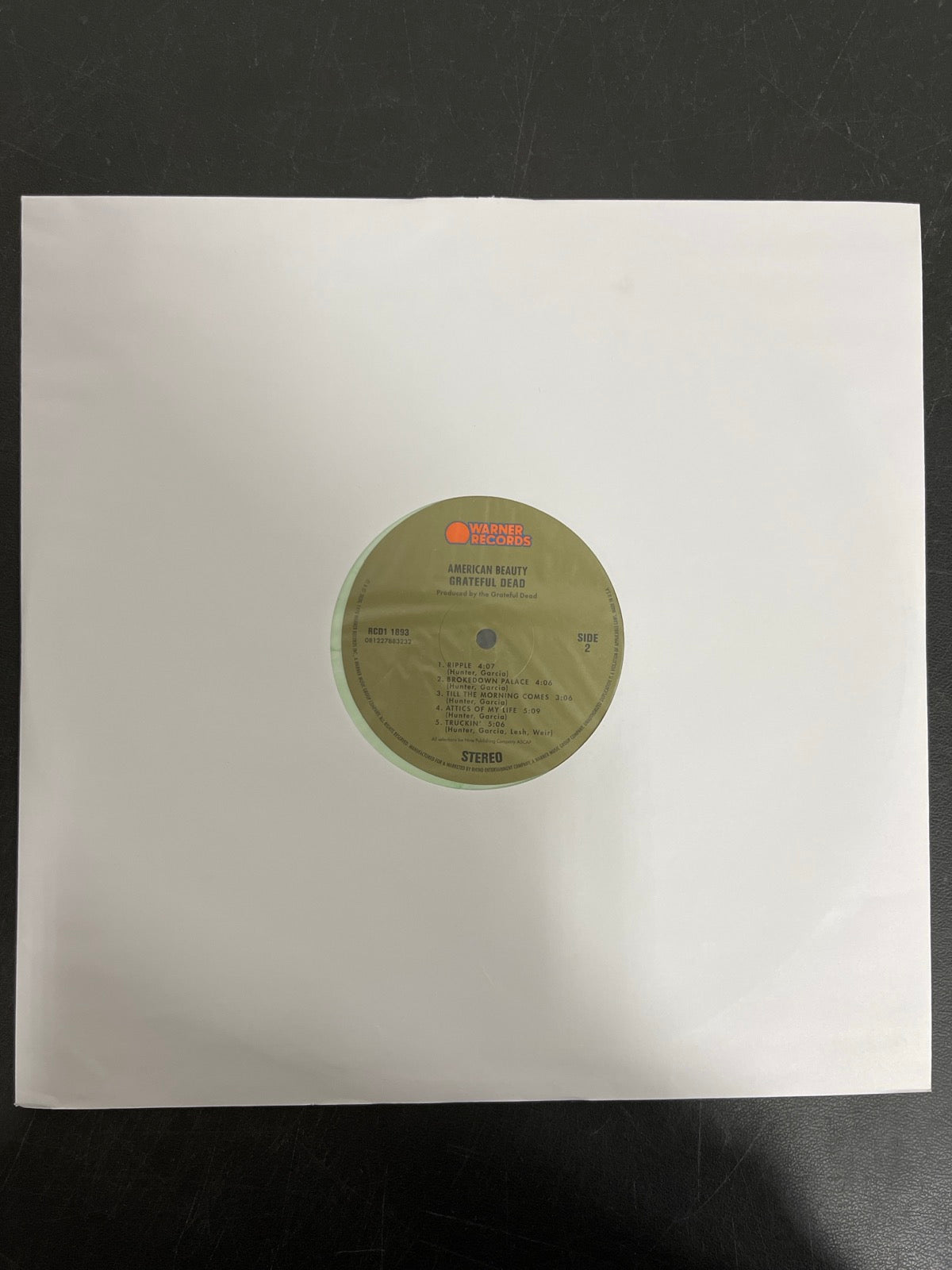 SLEEVE_1B - Grateful Dead - American Beauty LE Limeade Remastered Vinyl USED NOT TESTED