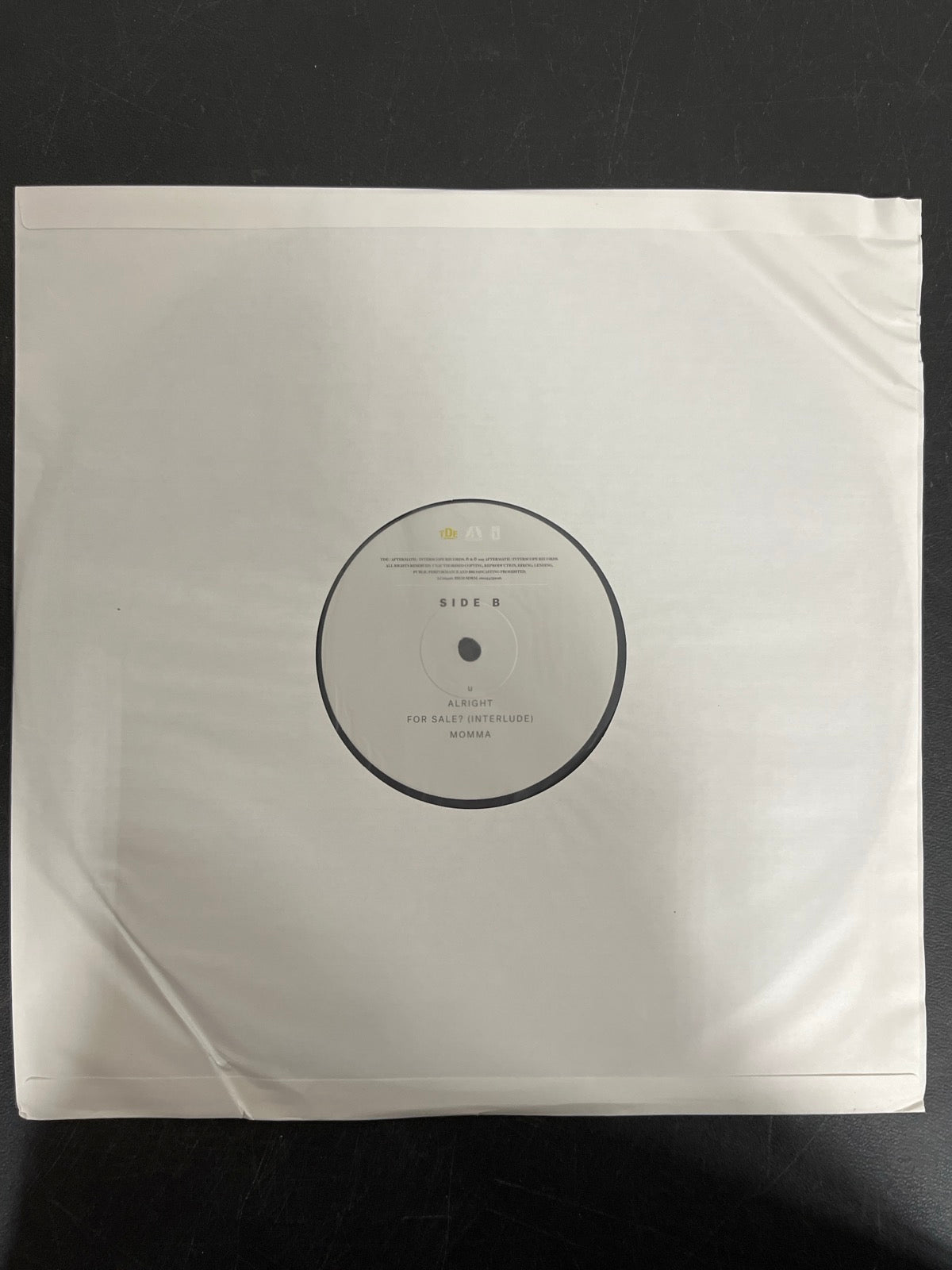 SLEEVE_1B - Kendrick Lamar - To Pimp a Butterfly LE 180gm Black Vinyl USED NOT TESTED