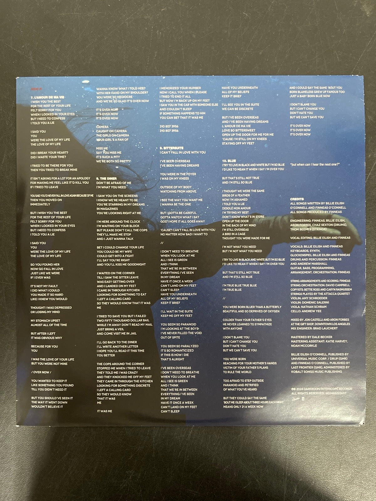 SLEEVE_1B - Billie Eilish - Hit Me Hard And Soft LE Orange Vinyl USED NOT TESTED