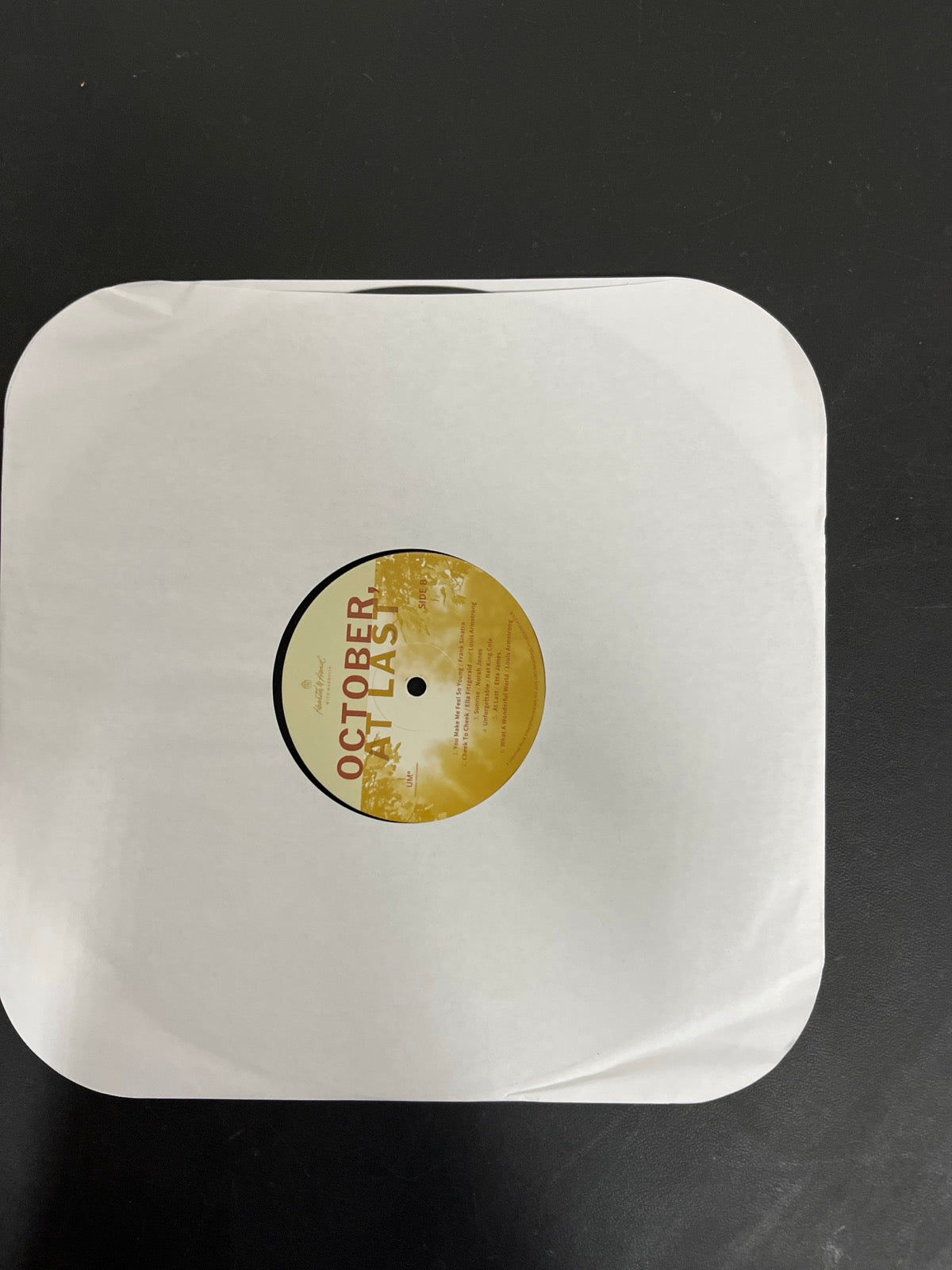 SLEEVE_1B - October, At Last LE Vinyl USED NOT TESTED