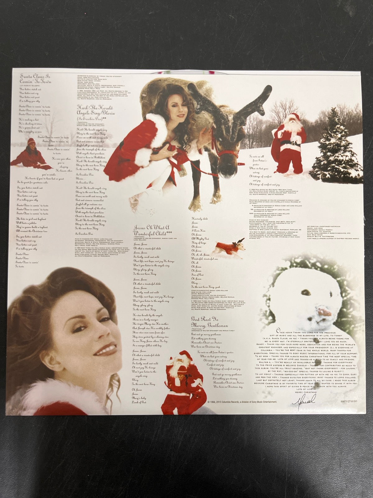 SLEEVE_1B - Mariah Carey - Merry Christmas LE Clear Vinyl SEALED NOT TESTED