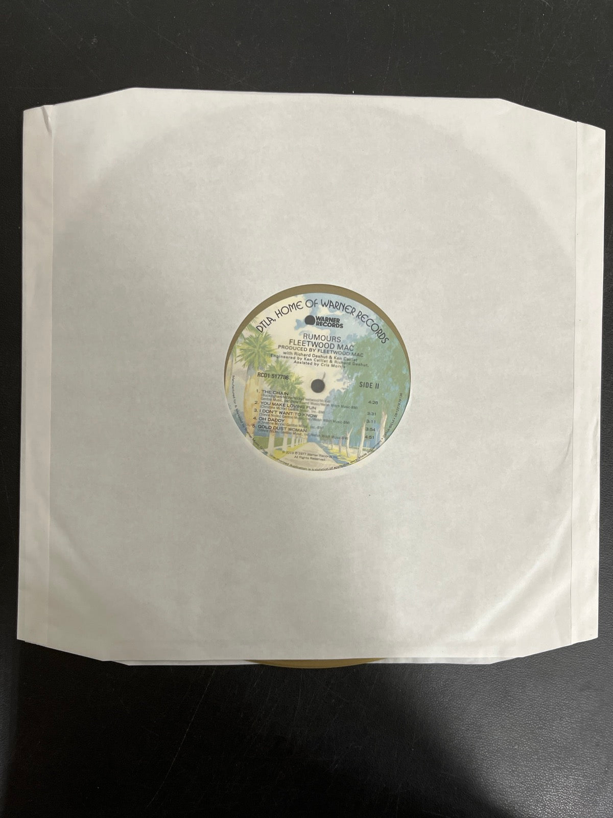 SLEEVE_1B - Fleetwood Mac - Rumours LE Gold Remastered Vinyl USED NOT TESTED