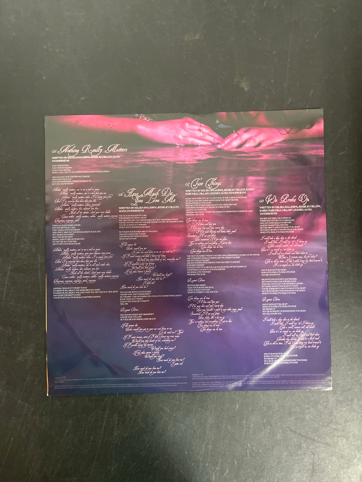 SLEEVE_1B - Kelsea Ballerini - Patterns LE Uncharted Waters Vinyl USED NOT TESTED