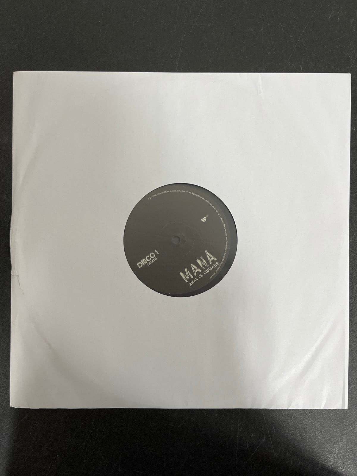 SLEEVE_1B - Maná - Amar Es Combatir LE Purple / Black Vinyl USED NOT TESTED