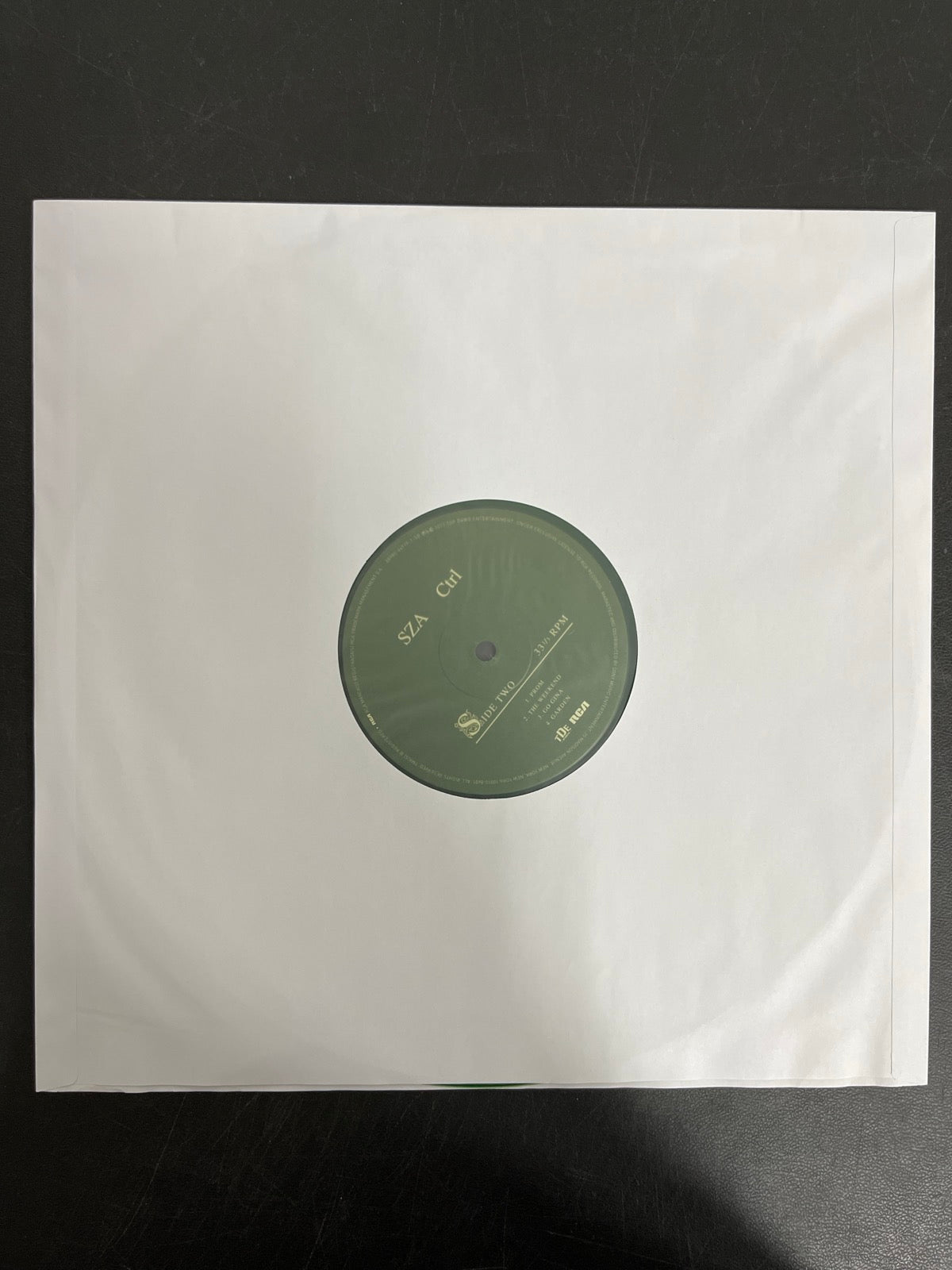 SLEEVE_1B - SZA - Ctrl LE Translucent Green Vinyl USED NOT TESTED