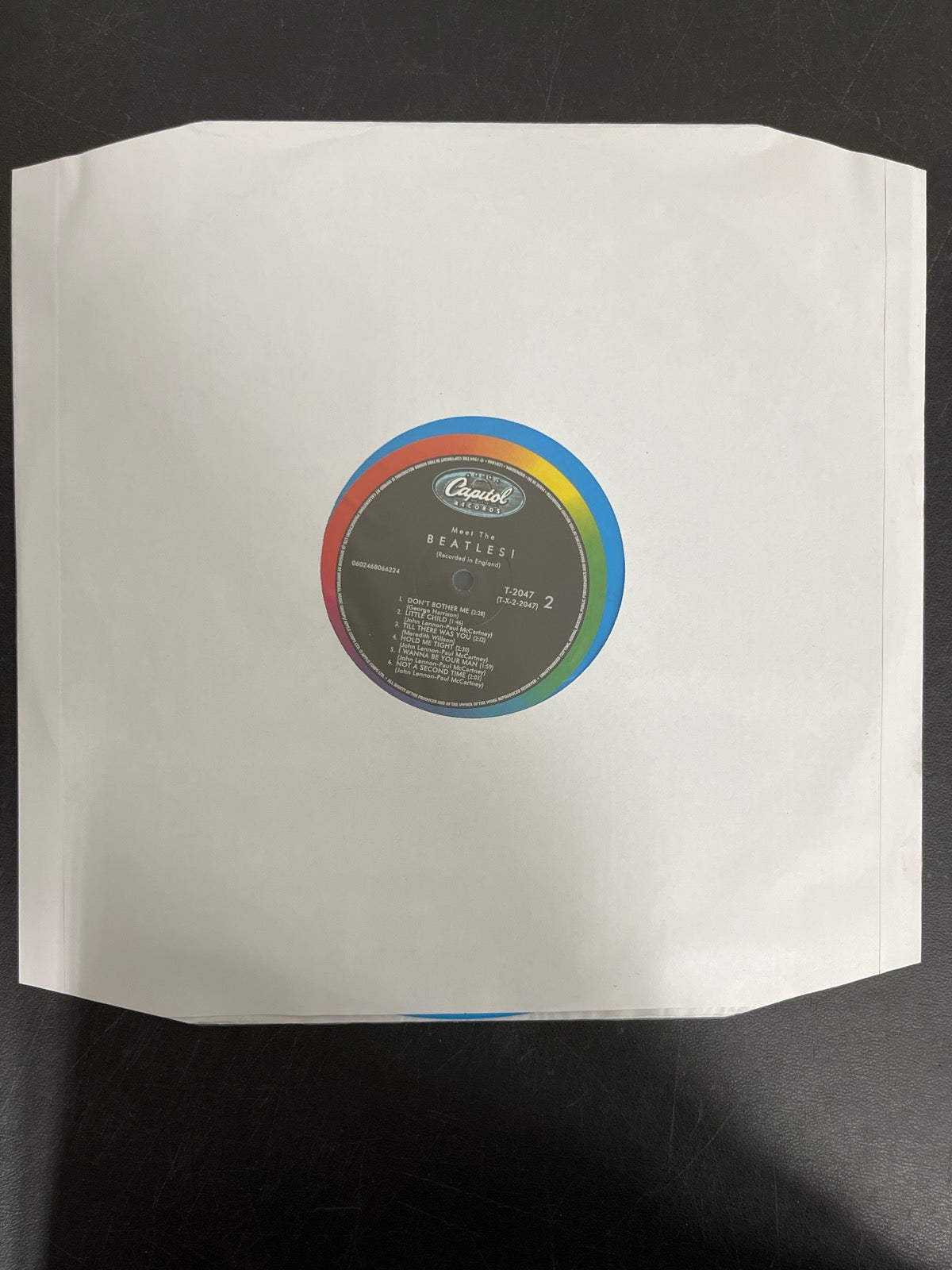 SLEEVE_1B - The Beatles - Meet The Beatles! 180gm Blue Vinyl USED NOT TESTED