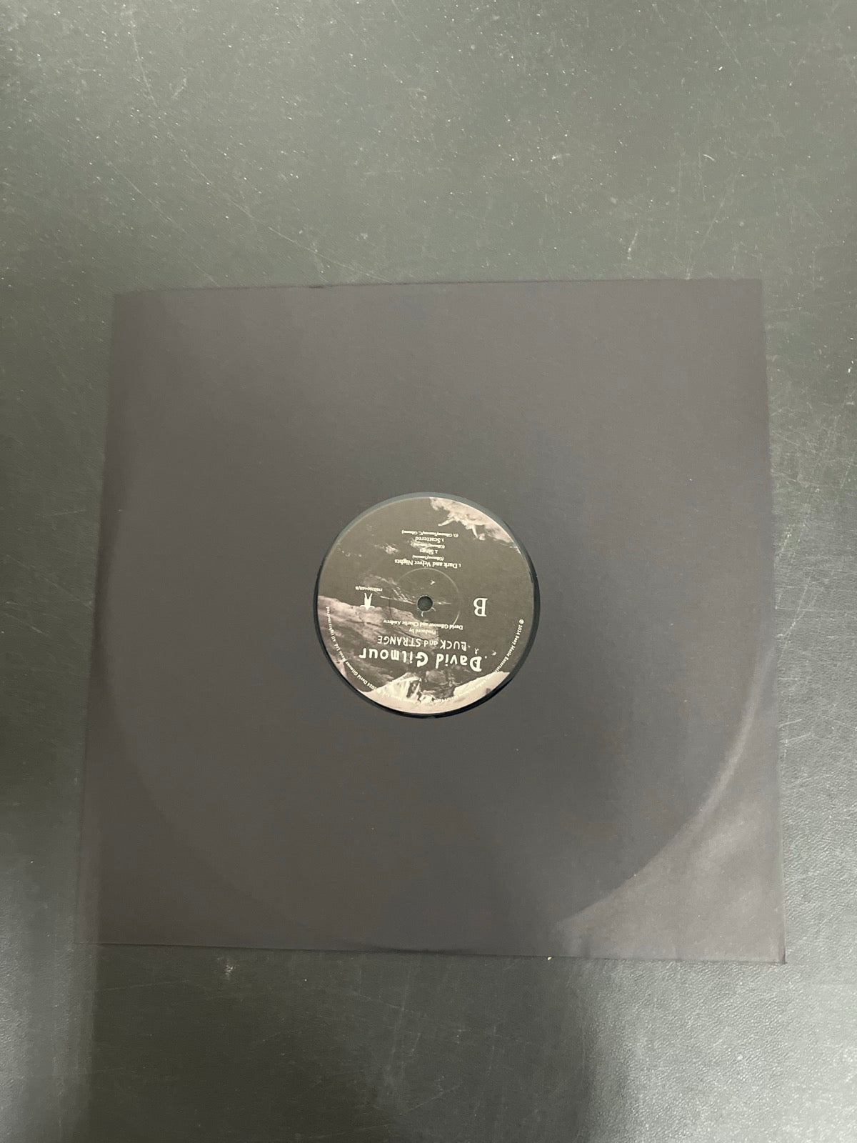 SLEEVE_1B - David Gilmour - Luck and S... Target Exclusive Blue Vinyl USED NOT TESTED