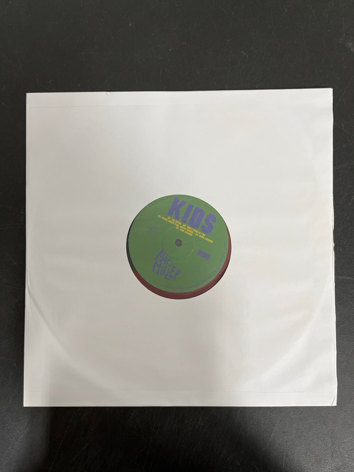 SLEEVE_1B - Mac Miller - K.I.D.S. LE Blue / Red / Yellow Vinyl USED NOT TESTED