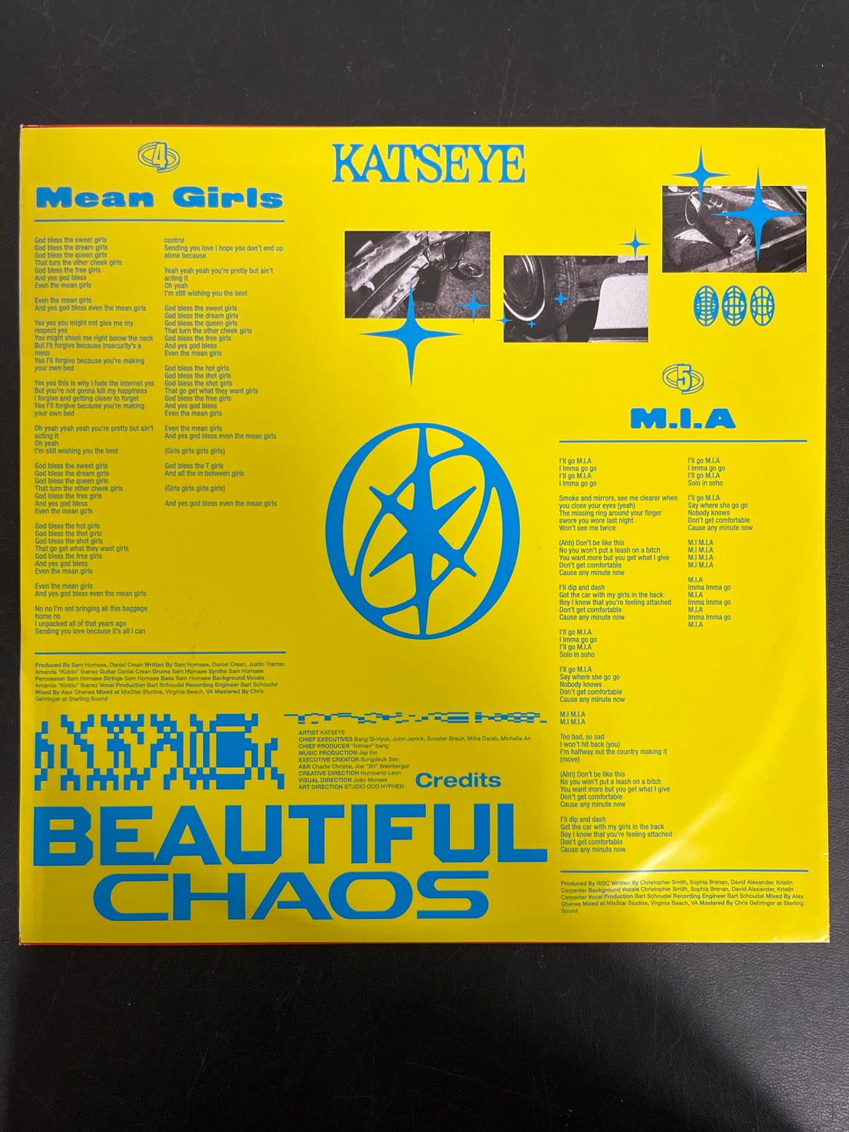 SLEEVE_1B - KATSEYE - BEAUTIFUL CHAOS MisPrint Red Vinyl USED NOT TESTED