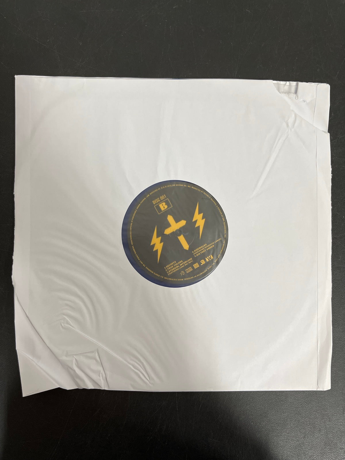 SLEEVE_1B - The Weeknd - Starboy LE Blue Vinyl USED NOT TESTED