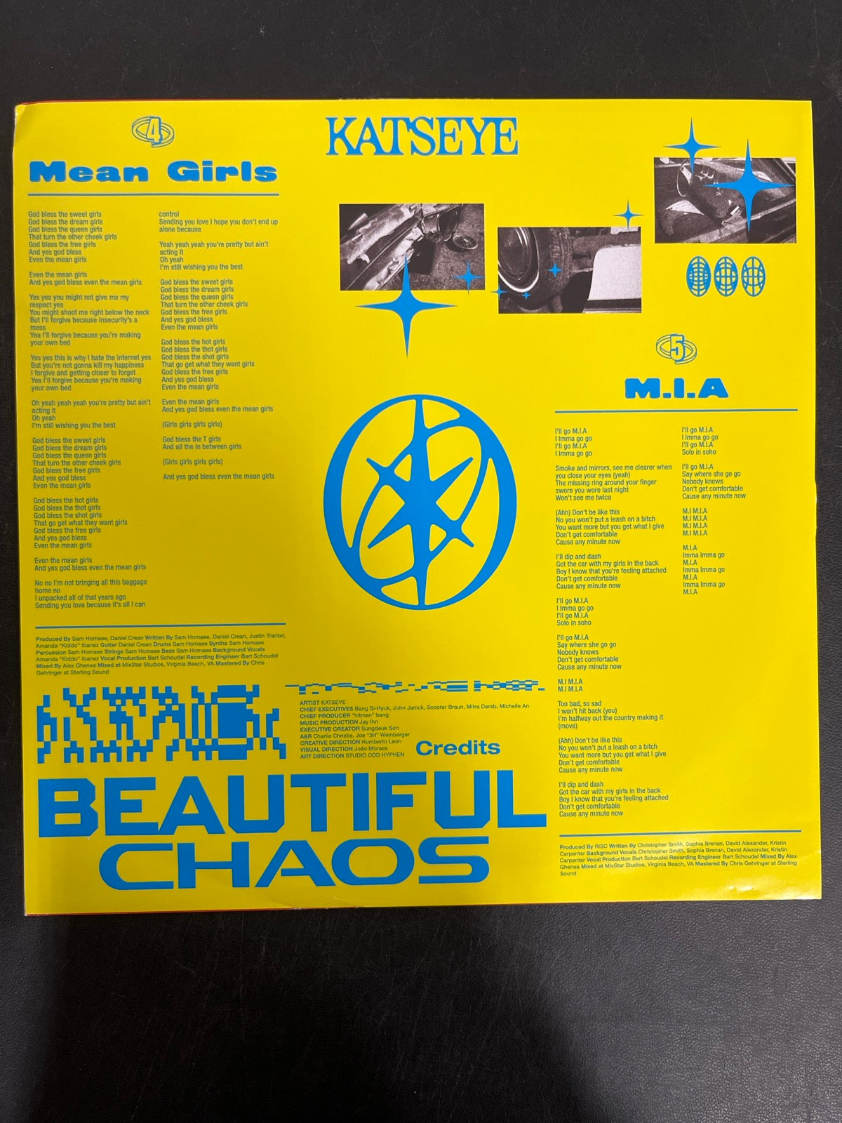 SLEEVE_1B - KATSEYE - BEAUTIFUL CHAOS MisPrint Red Vinyl USED NOT TESTED