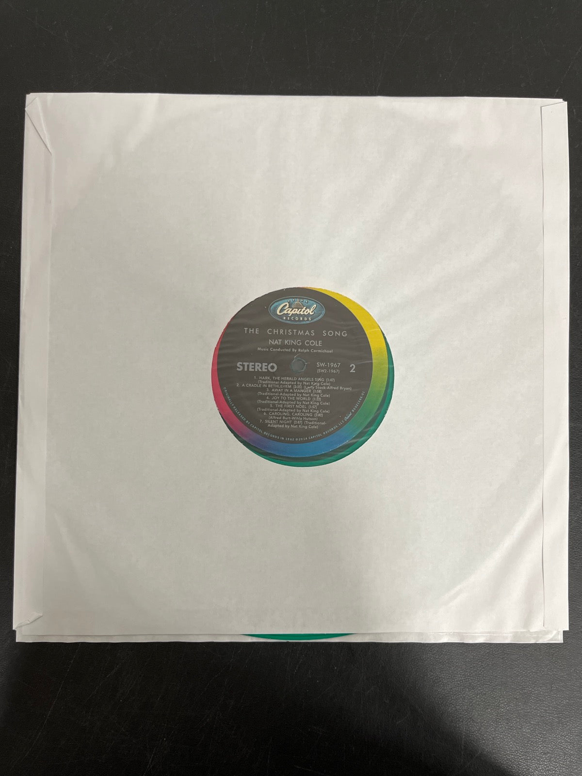 SLEEVE_1B - Nat King Cole - The Christmas Song LE Green Vinyl USED NOT TESTED