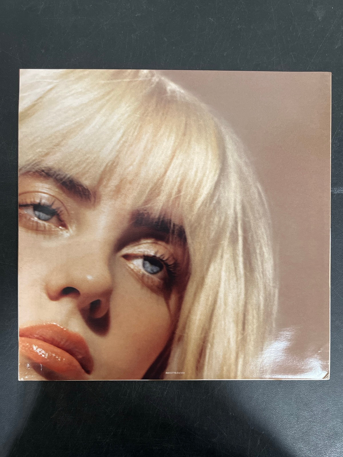 SLEEVE_1B - Billie Eilish - Happier Than Ever LE Light Blue Etched Vinyl USED NOT TESTED