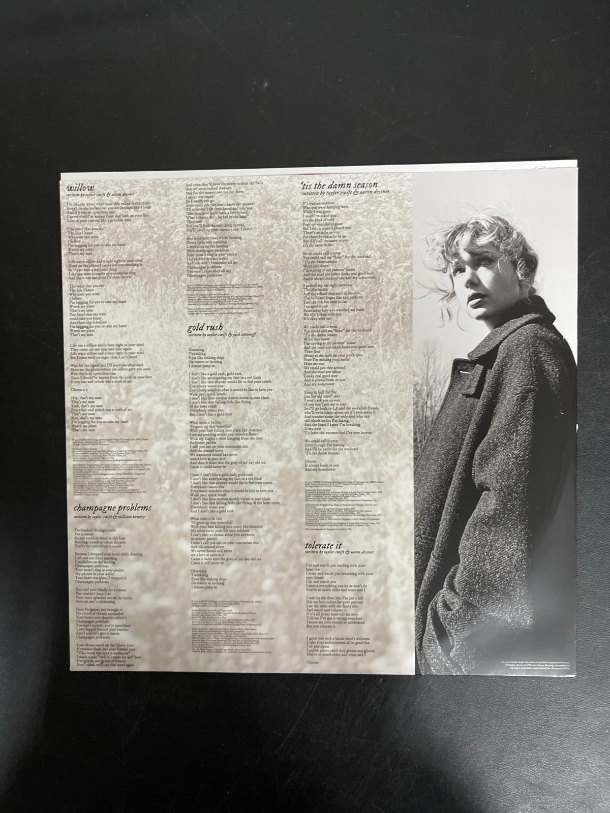 SLEEVE_1B - Taylor Swift - Evermore LE Translucent Red Etched Vinyl USED NOT TESTED