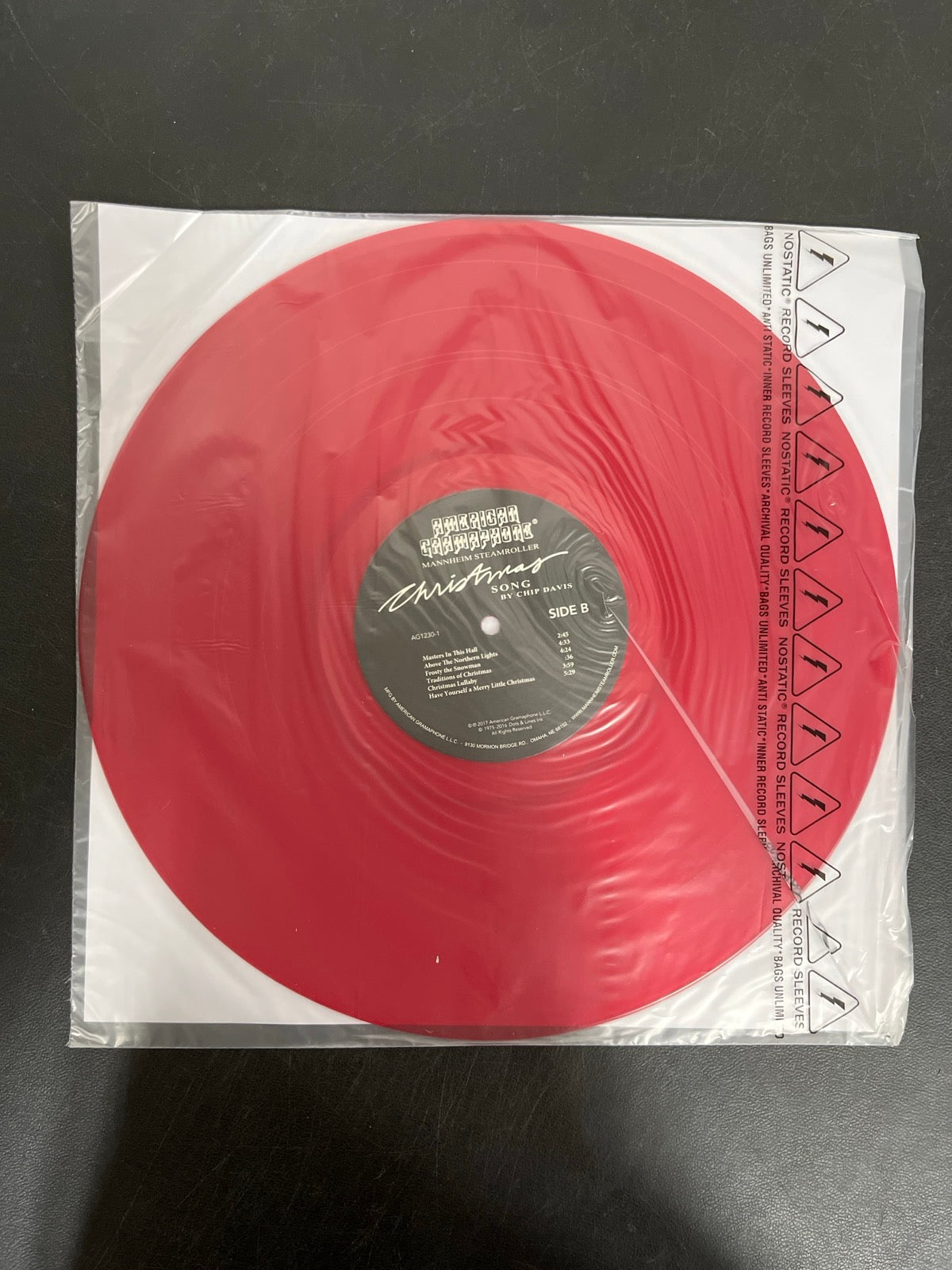 SLEEVE_1B - Mannheim Steamroller - Christmas Song LE 180gm Red Vinyl USED NOT TESTED