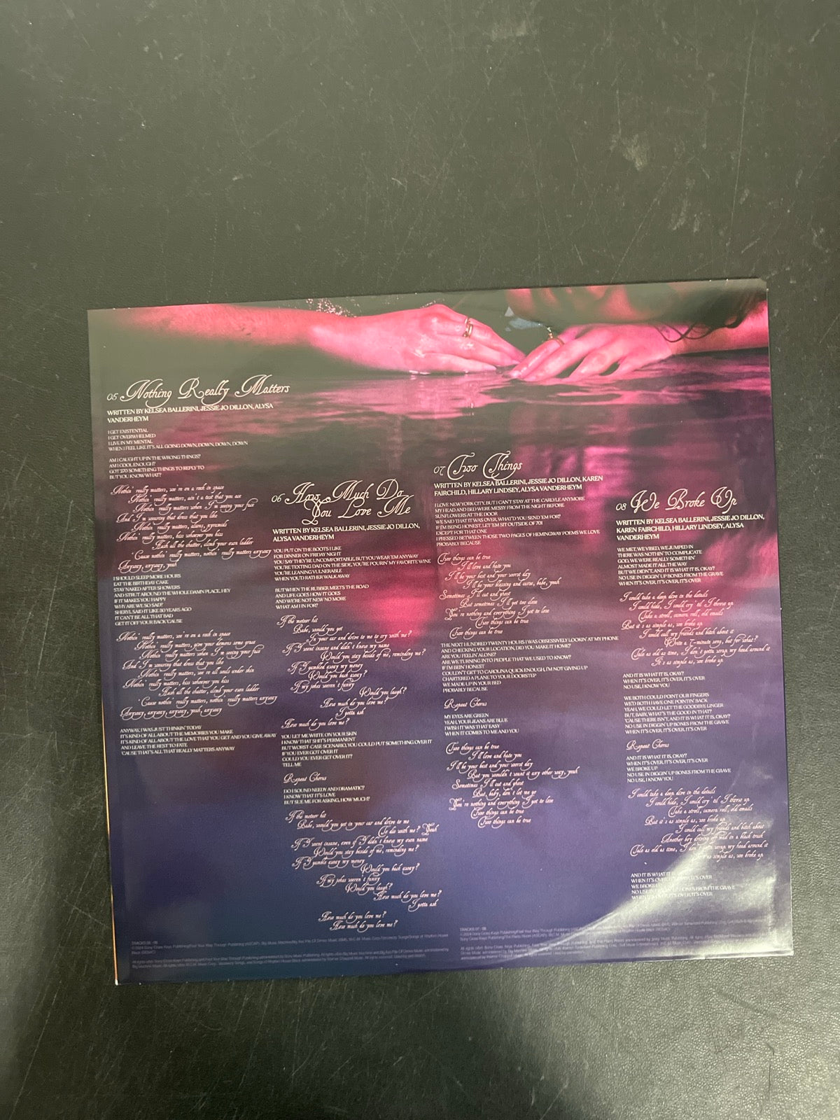 SLEEVE_1B - Kelsea Ballerini - Patterns LE Uncharted Waters Vinyl USED NOT TESTED