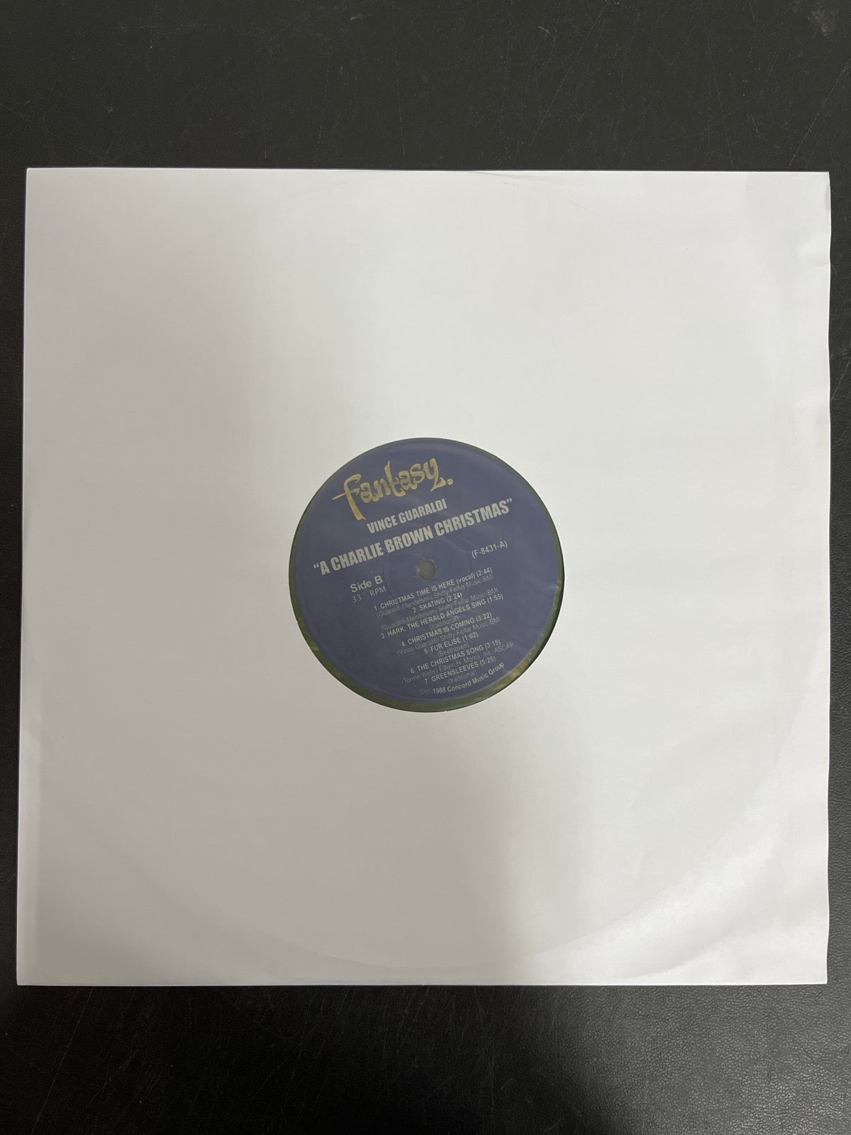 SLEEVE_1B - A Charlie Brown Christmas OST LE Green Vinyl USED NOT TESTED