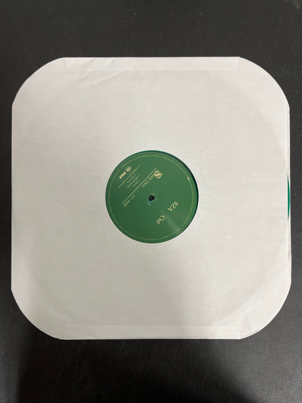 SLEEVE_1B - SZA - Ctrl LE Translucent Green Vinyl USED NOT TESTED