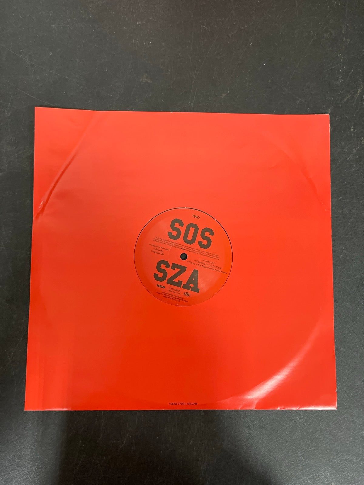 SLEEVE_1B - SZA - SOS LE Vinyl USED NOT TESTED