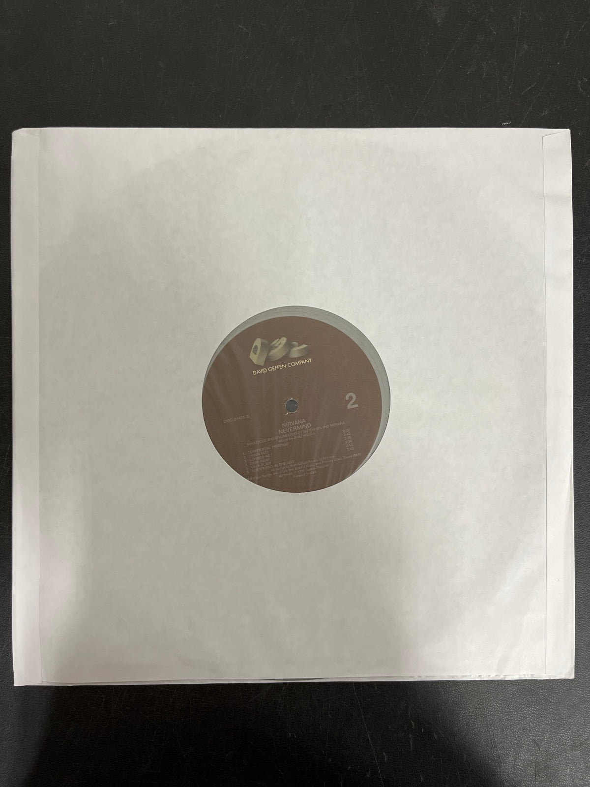 SLEEVE_1B - Nirvana - Nevermind LE 180gm Metallic Silver Vinyl USED NOT TESTED