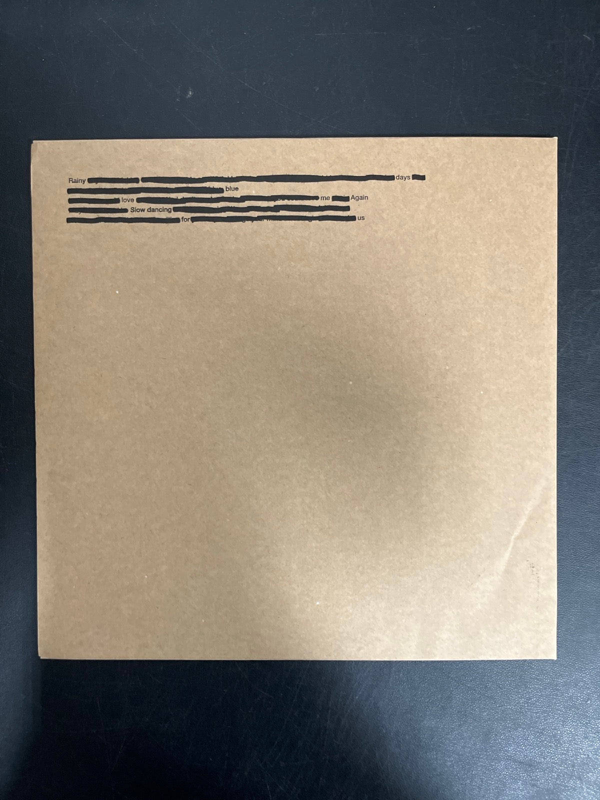 SLEEVE_1B - V (BTS) - Layover LE Gray Vinyl USED NOT TESTED