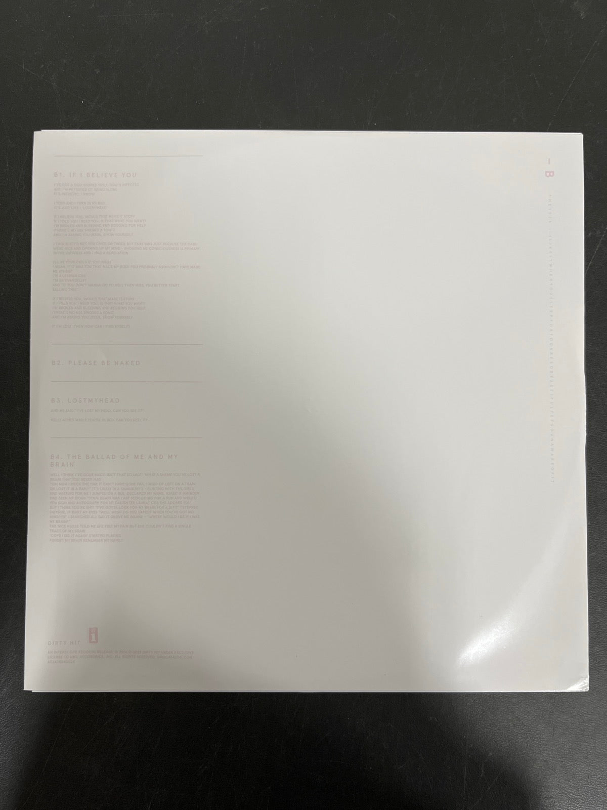 SLEEVE_1B - The 1975 - I Like It When You Sleep ... LE Purple / Pink Vinyl USED NOT TESTED