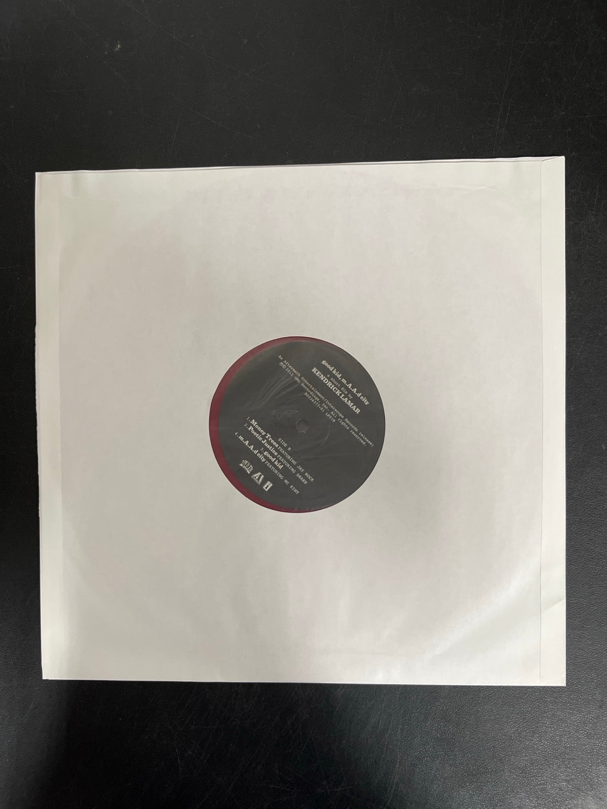 SLEEVE_1B - Kendrick Lamar - good kid, m.A.A.d city LE Red Vinyl USED NOT TESTED