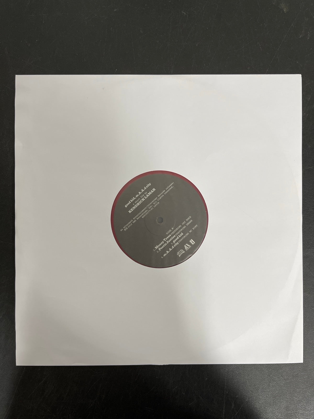 SLEEVE_1B - Kendrick Lamar - good kid, m.A.A.d city LE Red Vinyl USED NOT TESTED