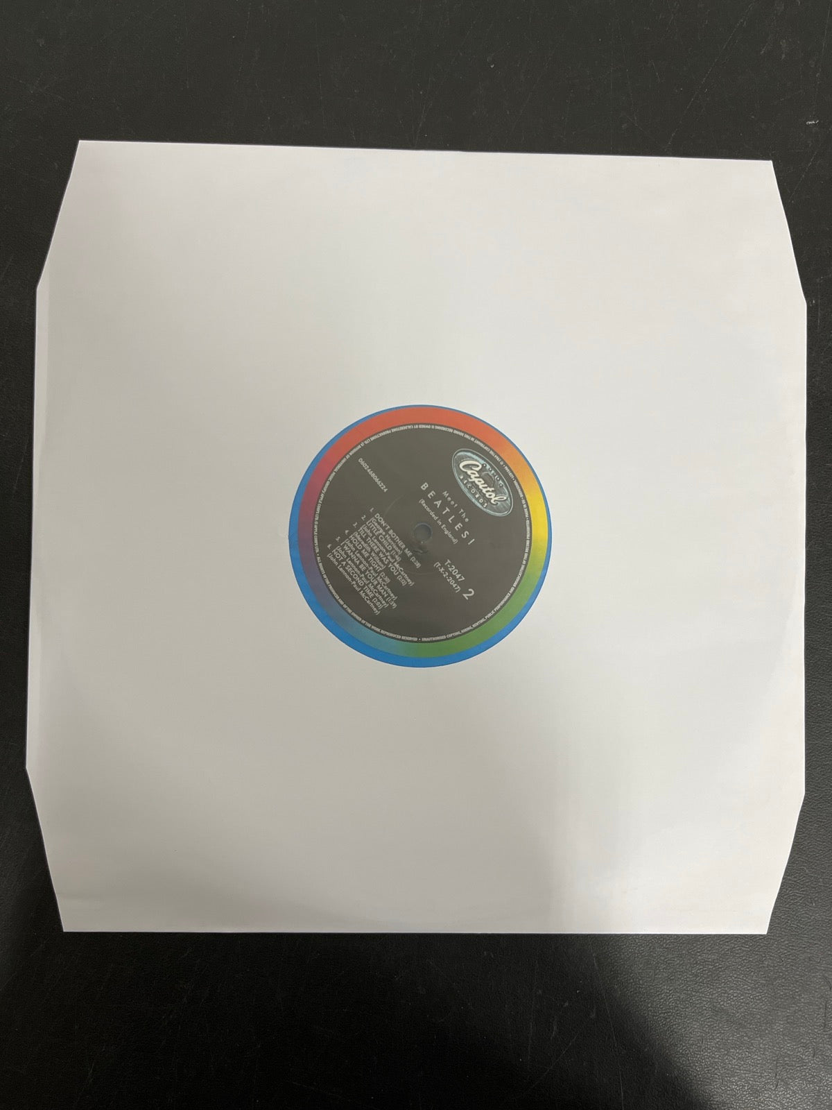 SLEEVE_1B - The Beatles - Meet The Beatles! 180gm Blue Vinyl USED NOT TESTED