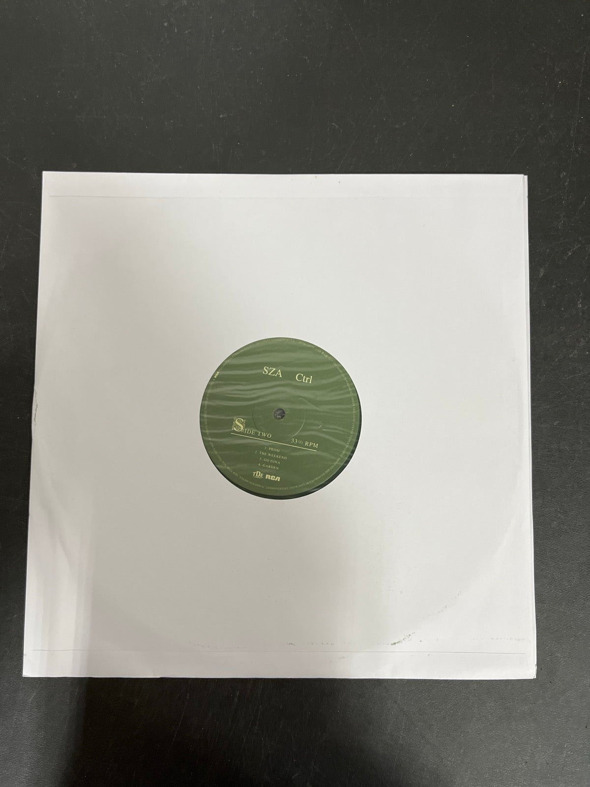 SLEEVE_1B - SZA - Ctrl LE Translucent Green Vinyl USED NOT TESTED