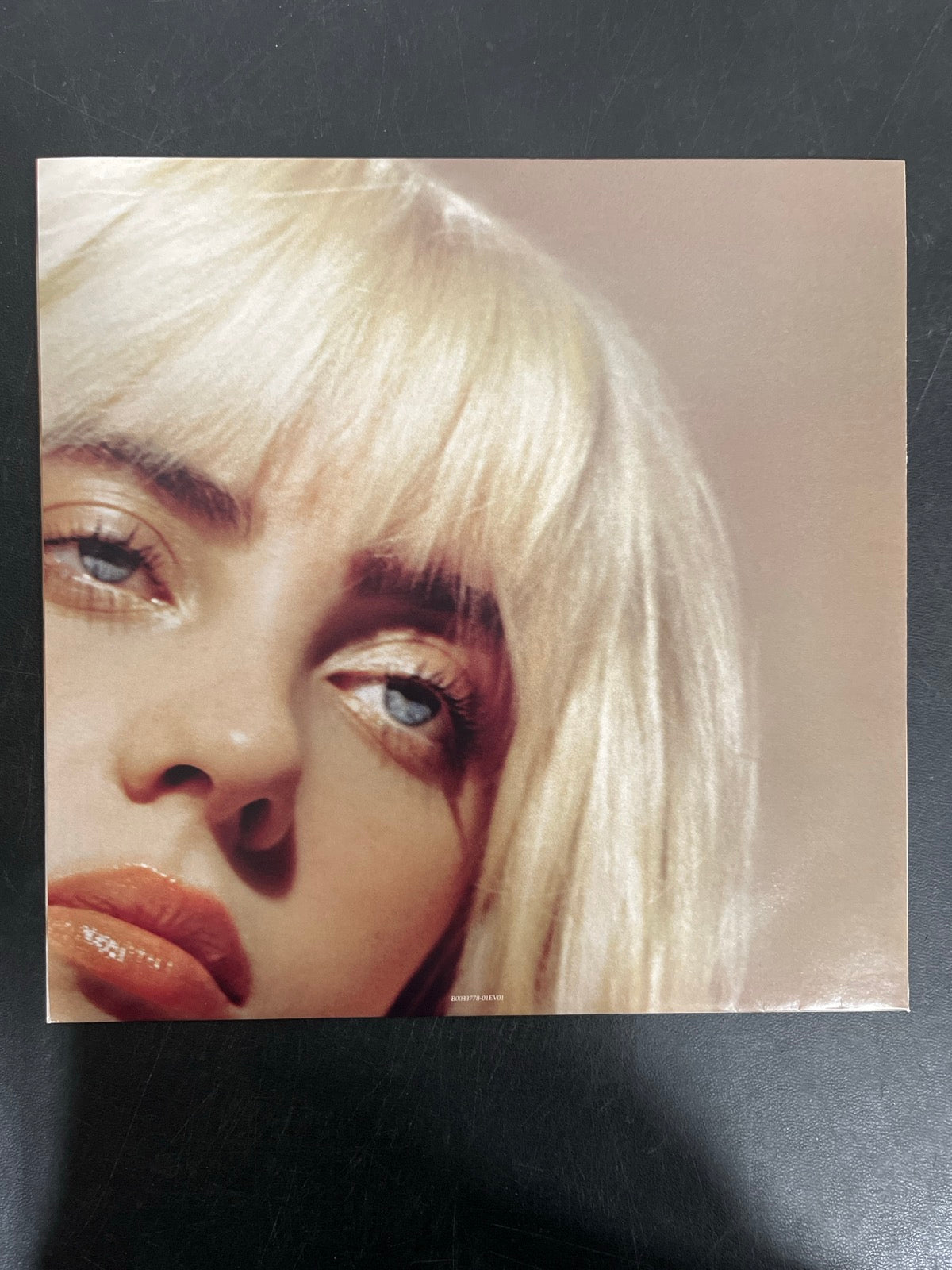 SLEEVE_1B - Billie Eilish - Happier Than Ever LE Light Blue Etched Vinyl USED NOT TESTED