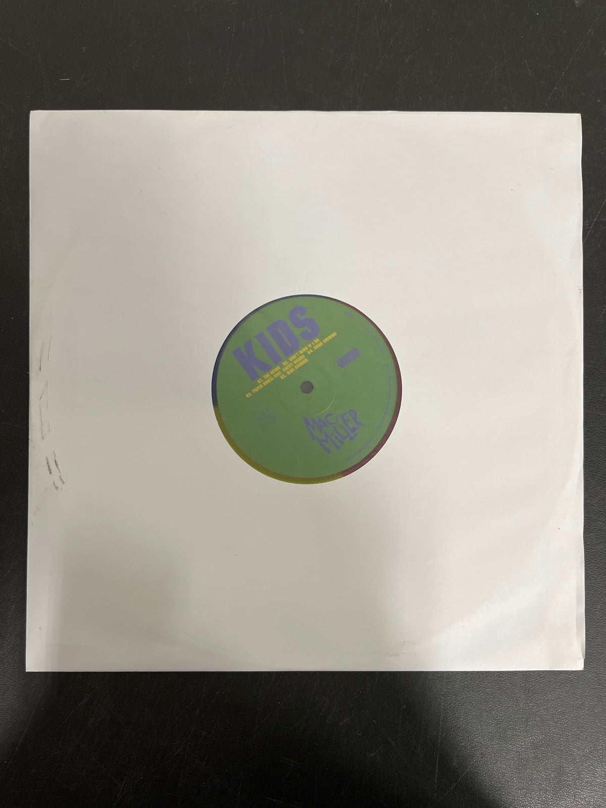 SLEEVE_1B - Mac Miller - K.I.D.S. LE Blue / Red / Yellow Vinyl USED NOT TESTED