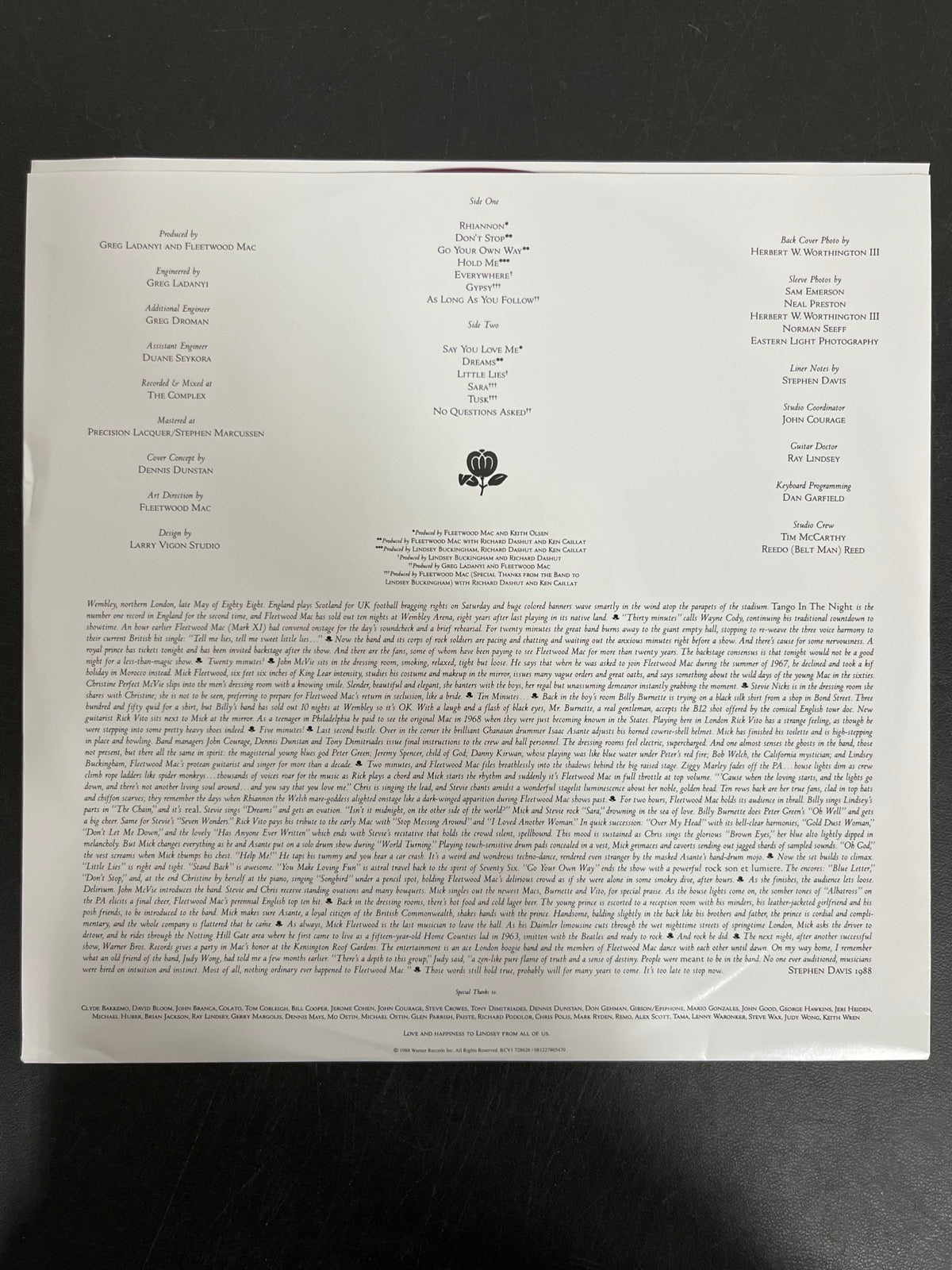 SLEEVE_1B - Fleetwood Mac - Greatest Hits Translucent Purple Vinyl USED NOT TESTED