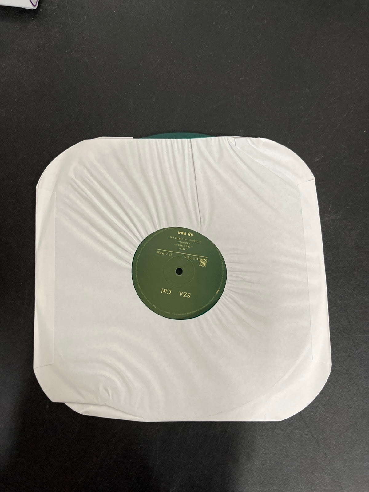 SLEEVE_1B - SZA - Ctrl LE Translucent Green Vinyl USED NOT TESTED