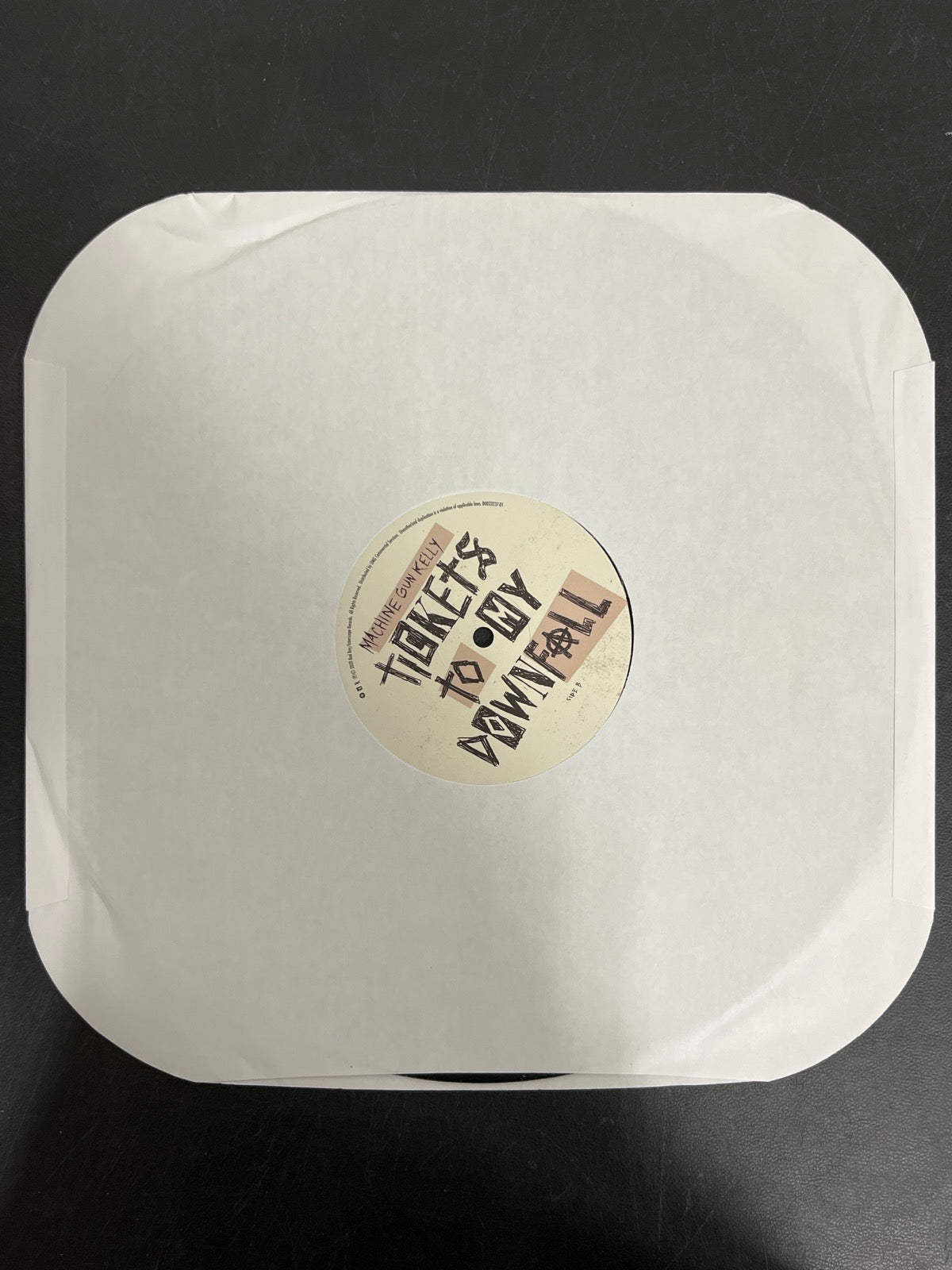 SLEEVE_1B - Machine Gun Kelly - Tickets To My Downfall Black Vinyl USED NOT TESTED