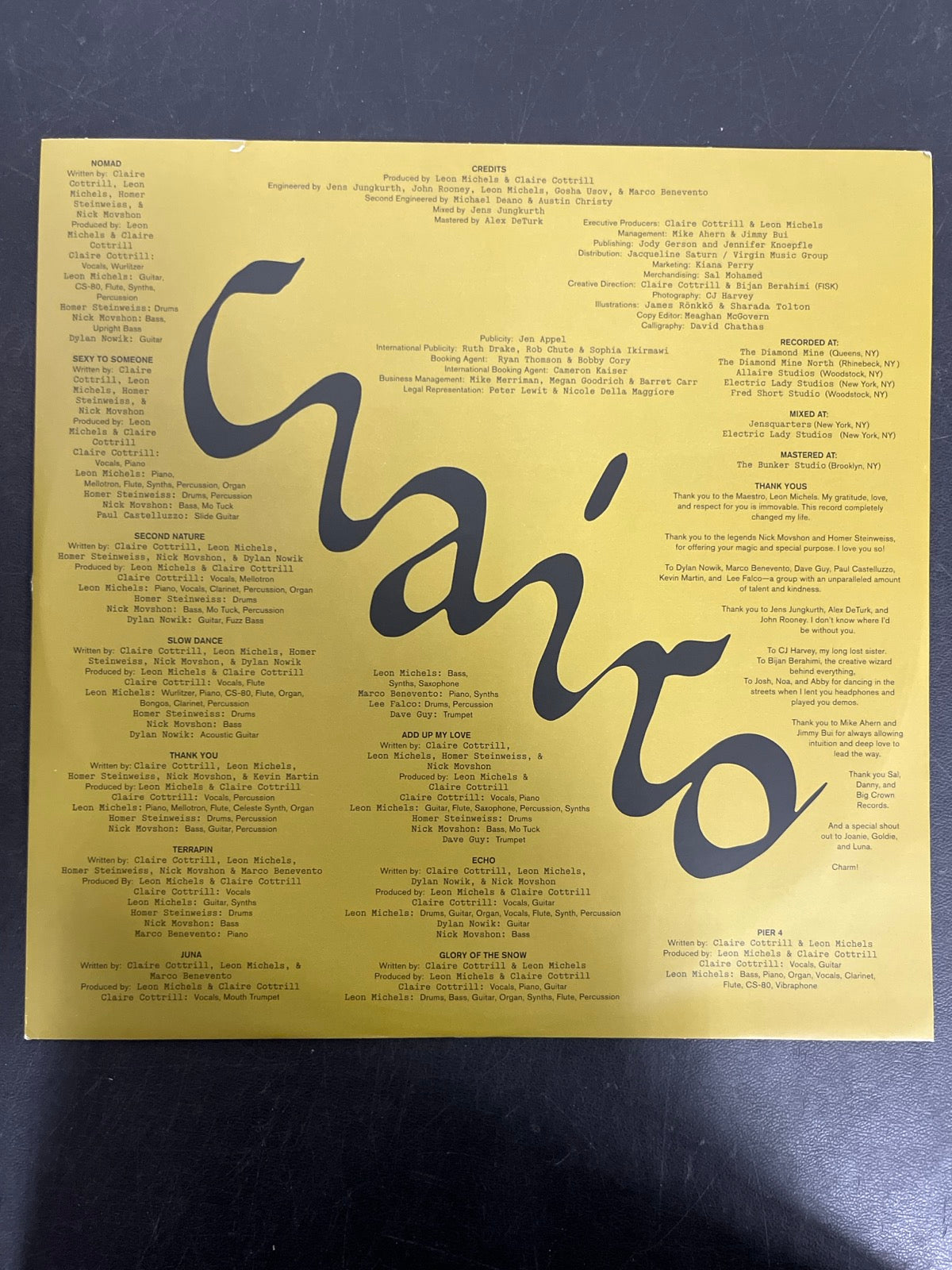 SLEEVE_1B - Clairo - Charm 1st Anniv. LE 3 Color Striped Vinyl USED NOT TESTED