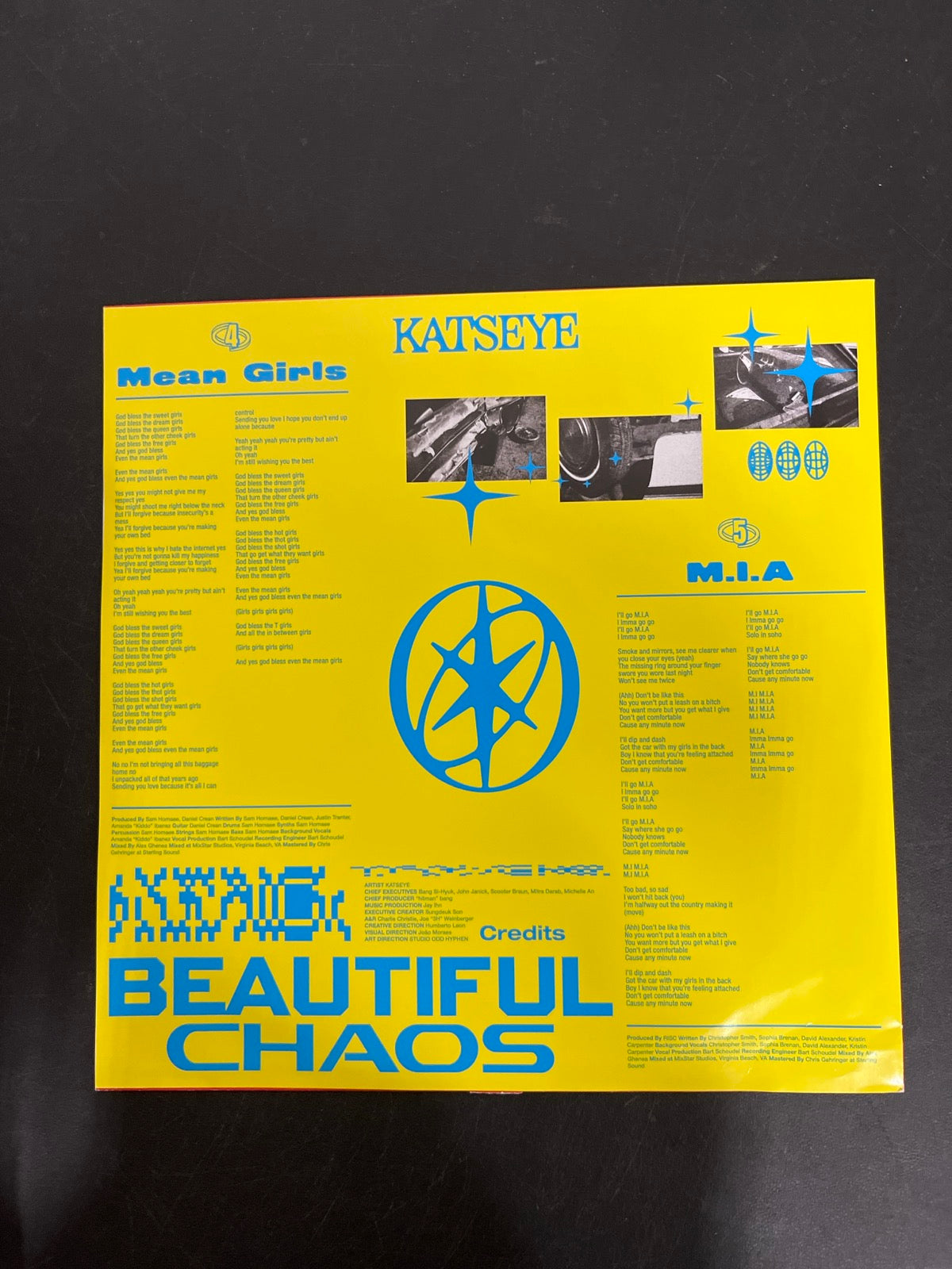 SLEEVE_1B - KATSEYE - BEAUTIFUL CHAOS Target Exclusive Red Vinyl USED NOT TESTED