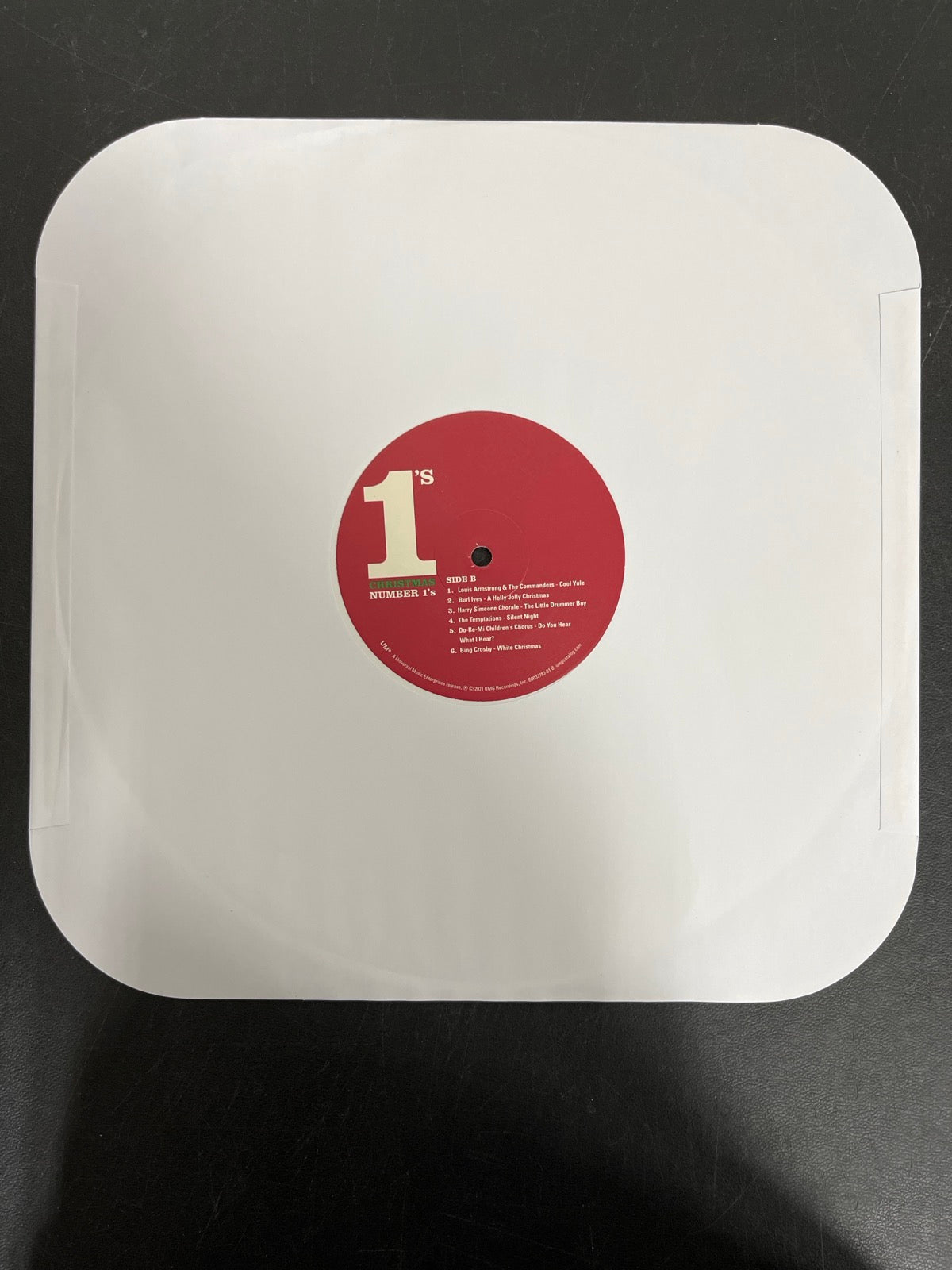 SLEEVE_1B - Christmas Number 1's LE Opaque White Vinyl USED NOT TESTED
