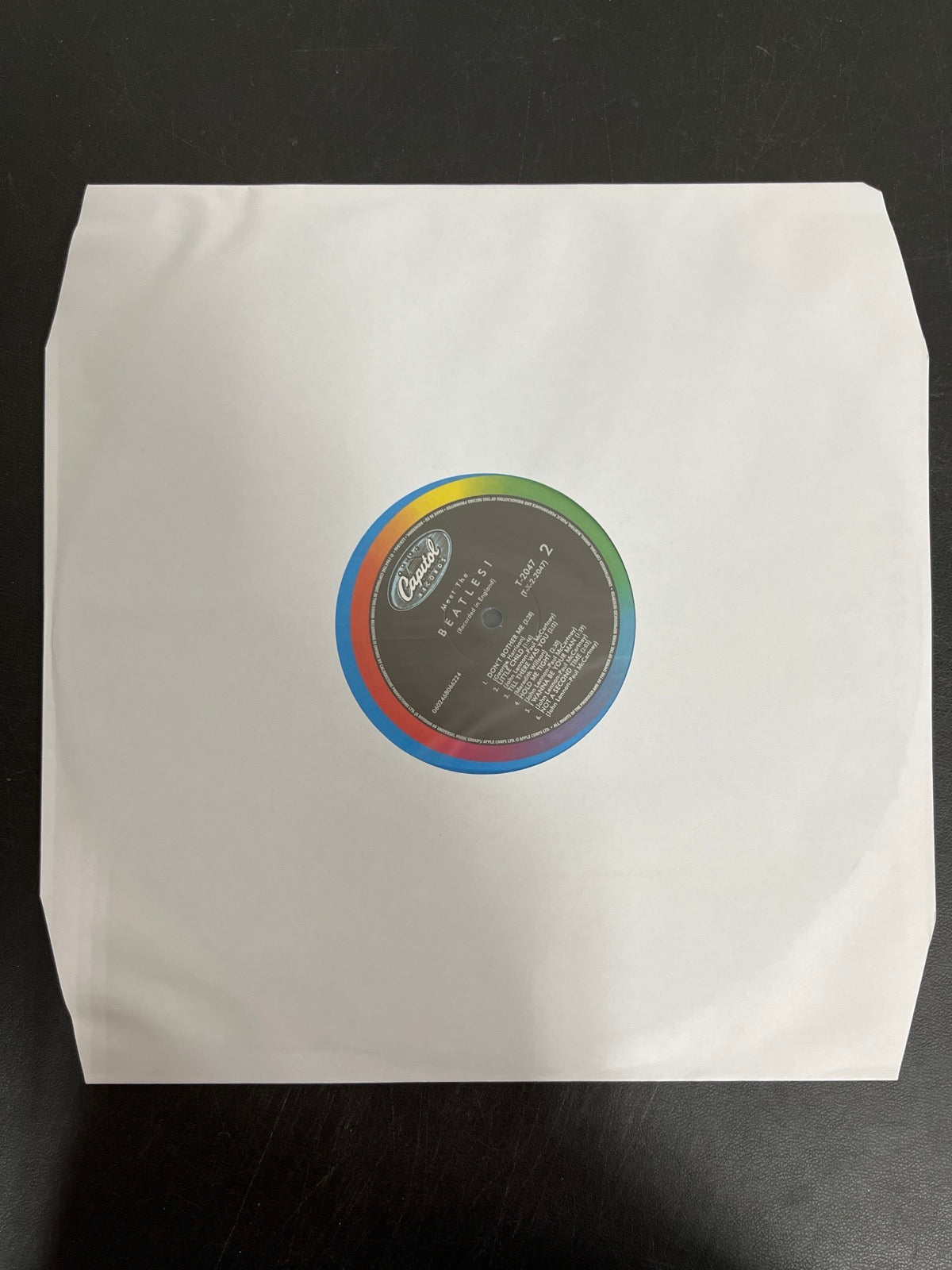 SLEEVE_1B - The Beatles - Meet The Beatles! 180gm Blue Vinyl USED NOT TESTED